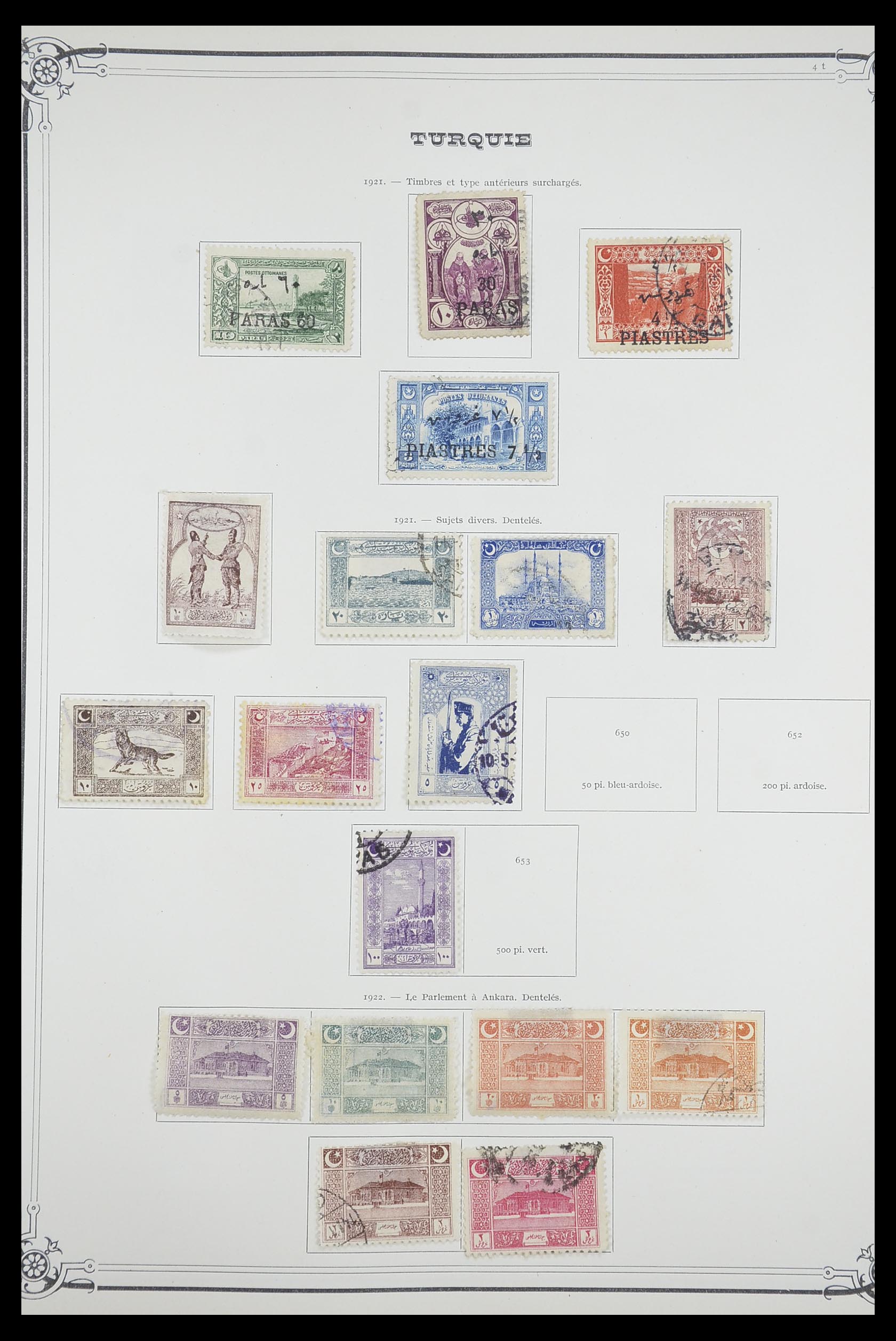 33691 031 - Postzegelverzameling 33691 Turkije 1865-1975.