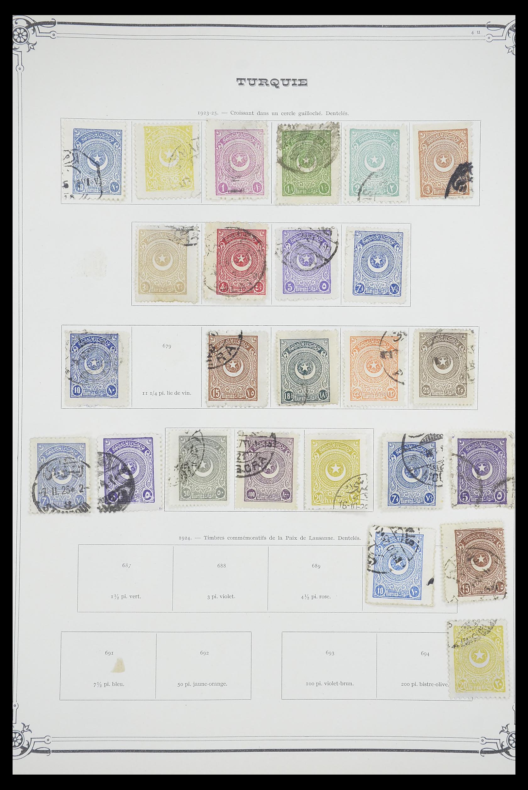 33691 032 - Postzegelverzameling 33691 Turkije 1865-1975.