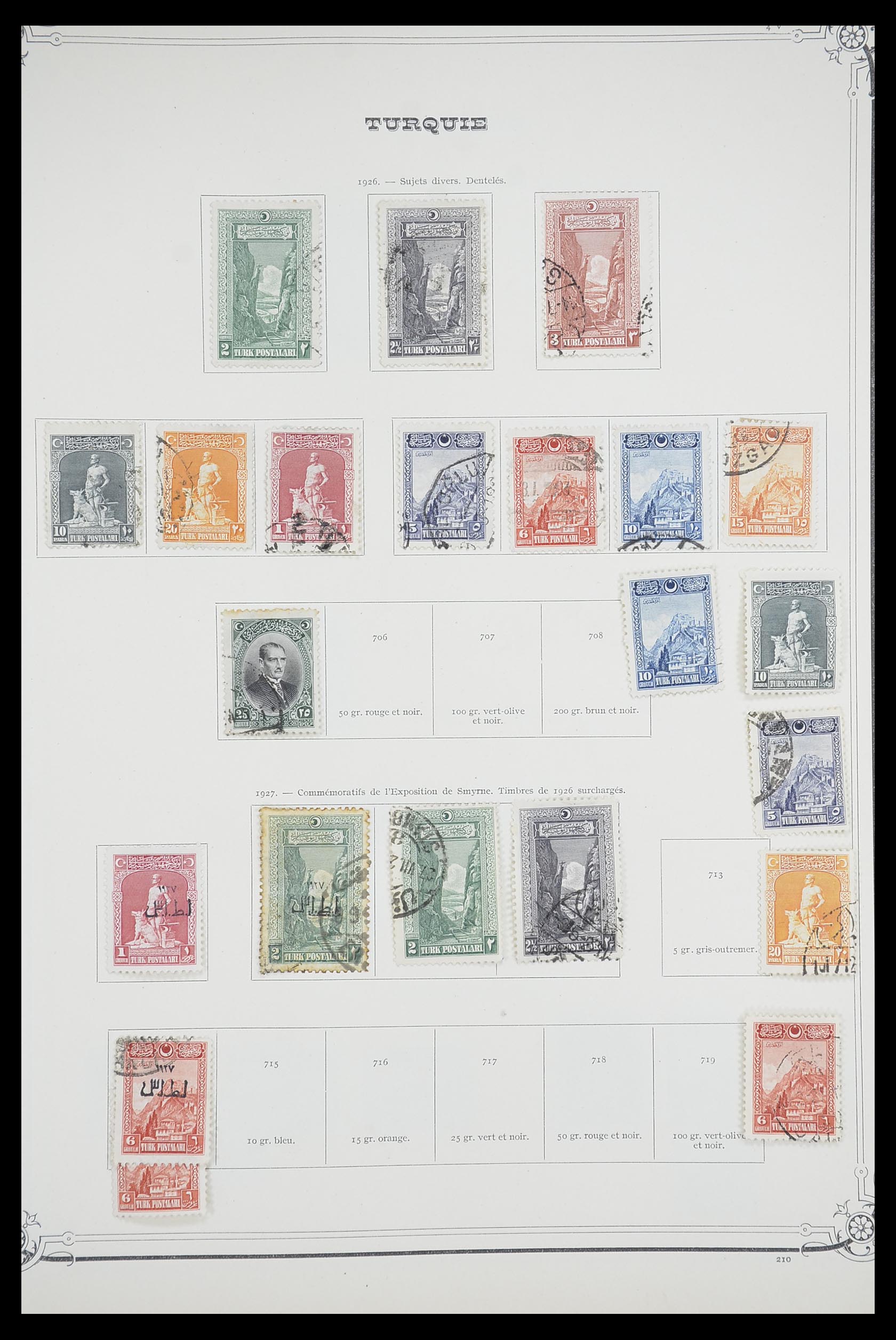33691 033 - Postzegelverzameling 33691 Turkije 1865-1975.