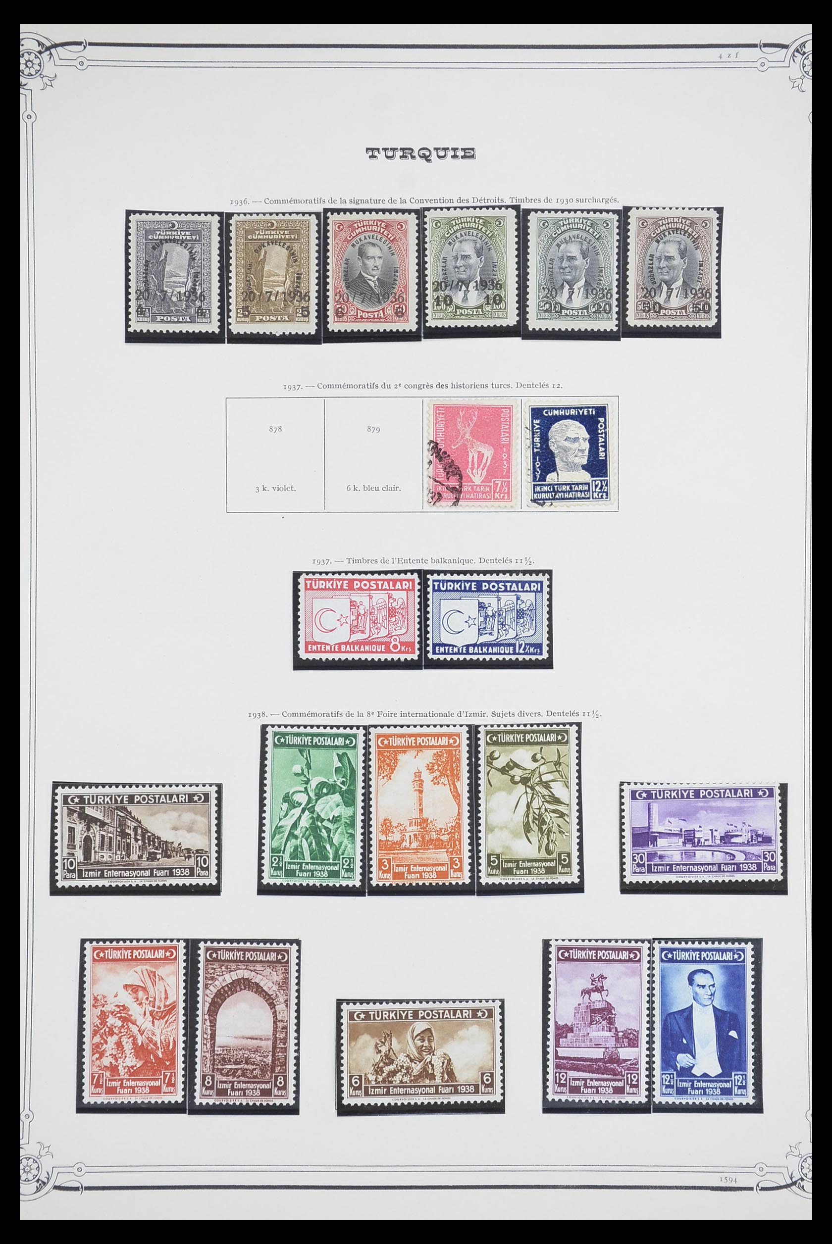 33691 038 - Postzegelverzameling 33691 Turkije 1865-1975.