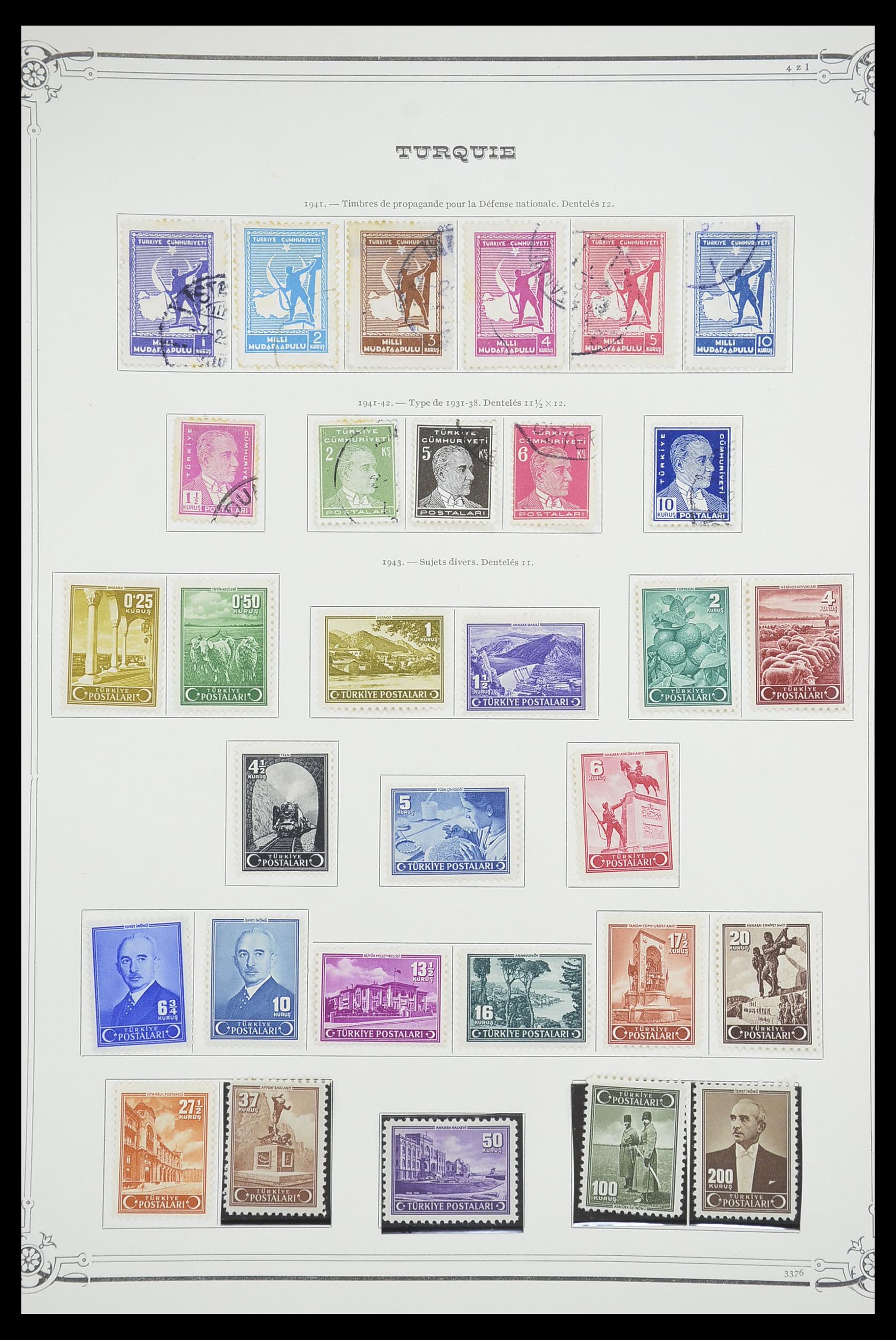 33691 043 - Postzegelverzameling 33691 Turkije 1865-1975.