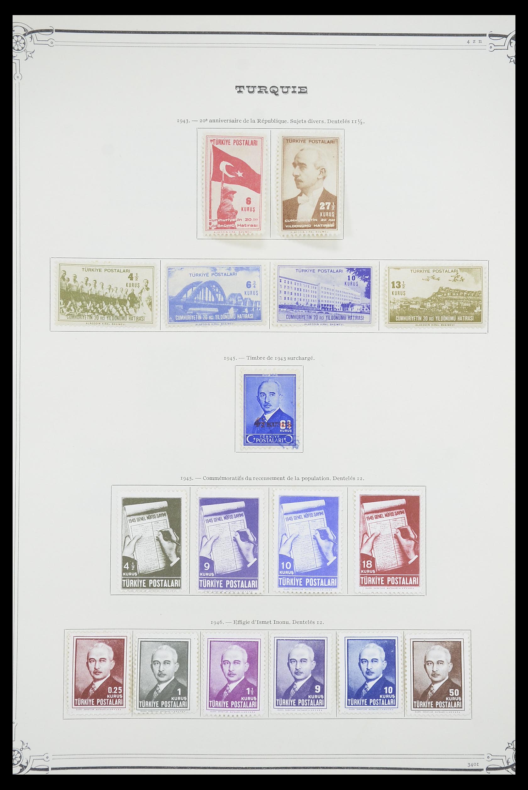33691 045 - Postzegelverzameling 33691 Turkije 1865-1975.