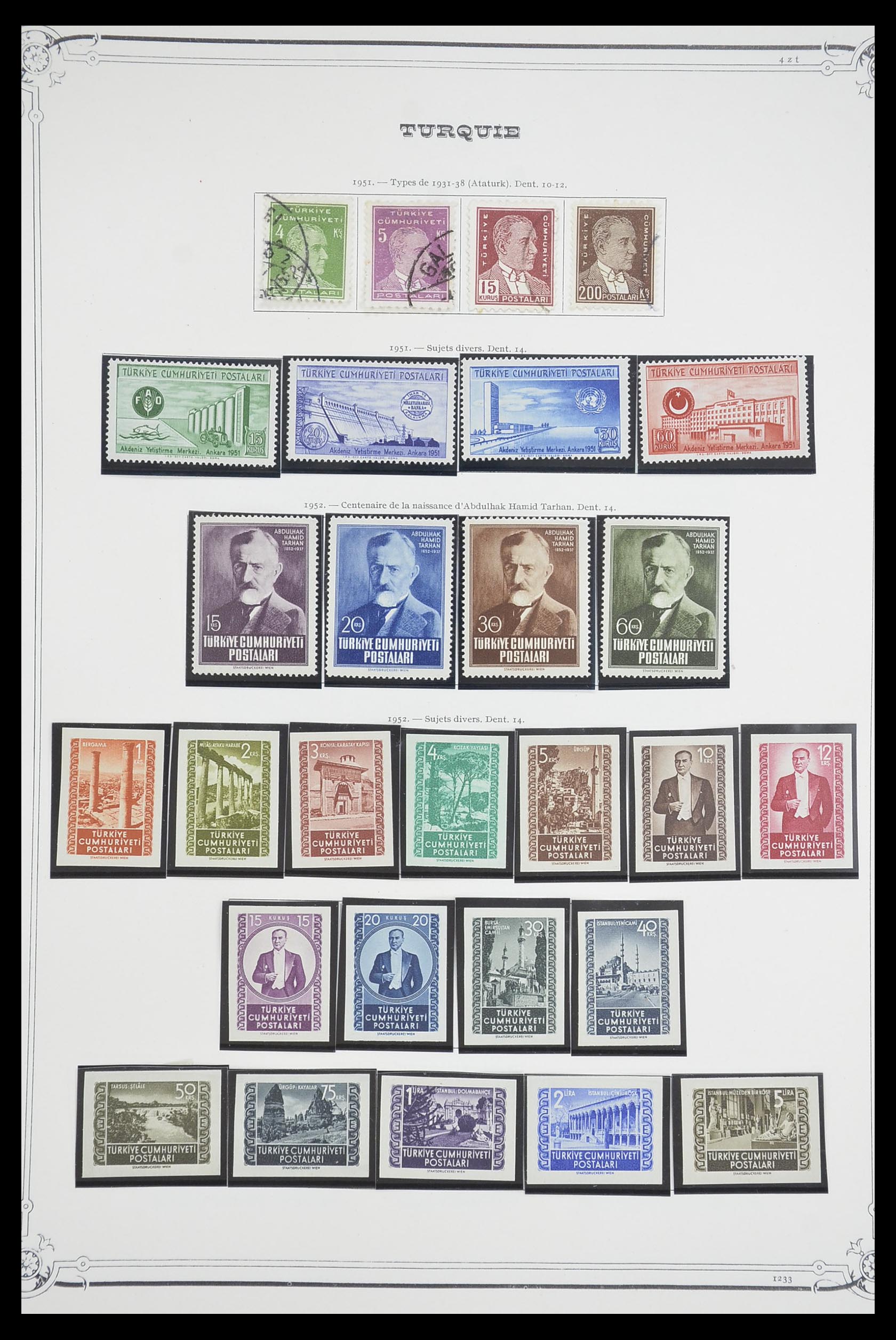 33691 051 - Postzegelverzameling 33691 Turkije 1865-1975.