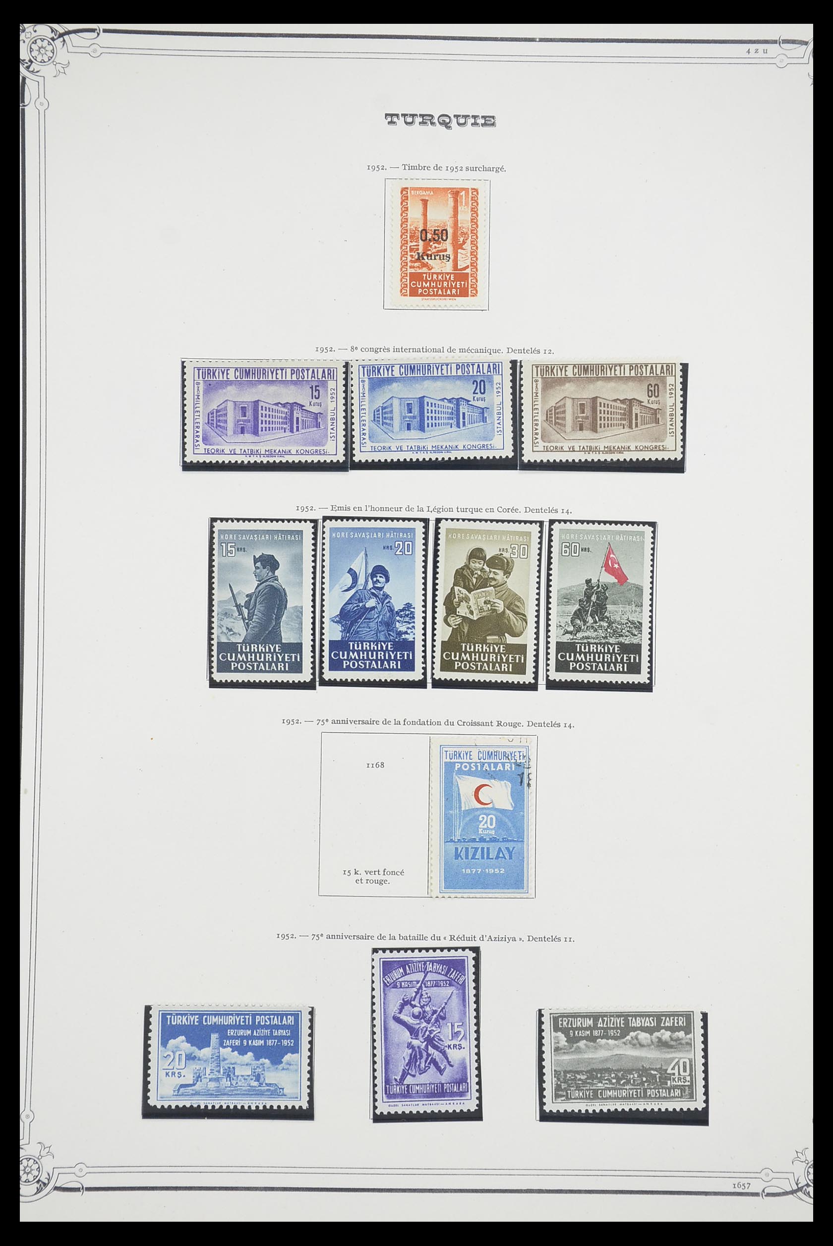 33691 052 - Postzegelverzameling 33691 Turkije 1865-1975.