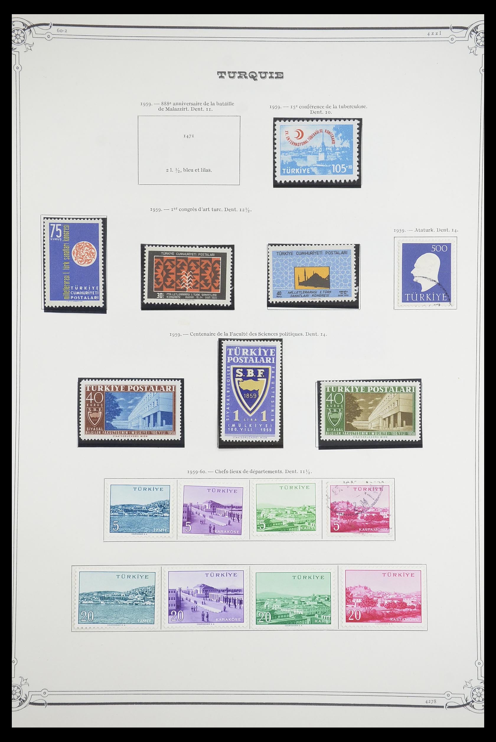 33691 068 - Postzegelverzameling 33691 Turkije 1865-1975.