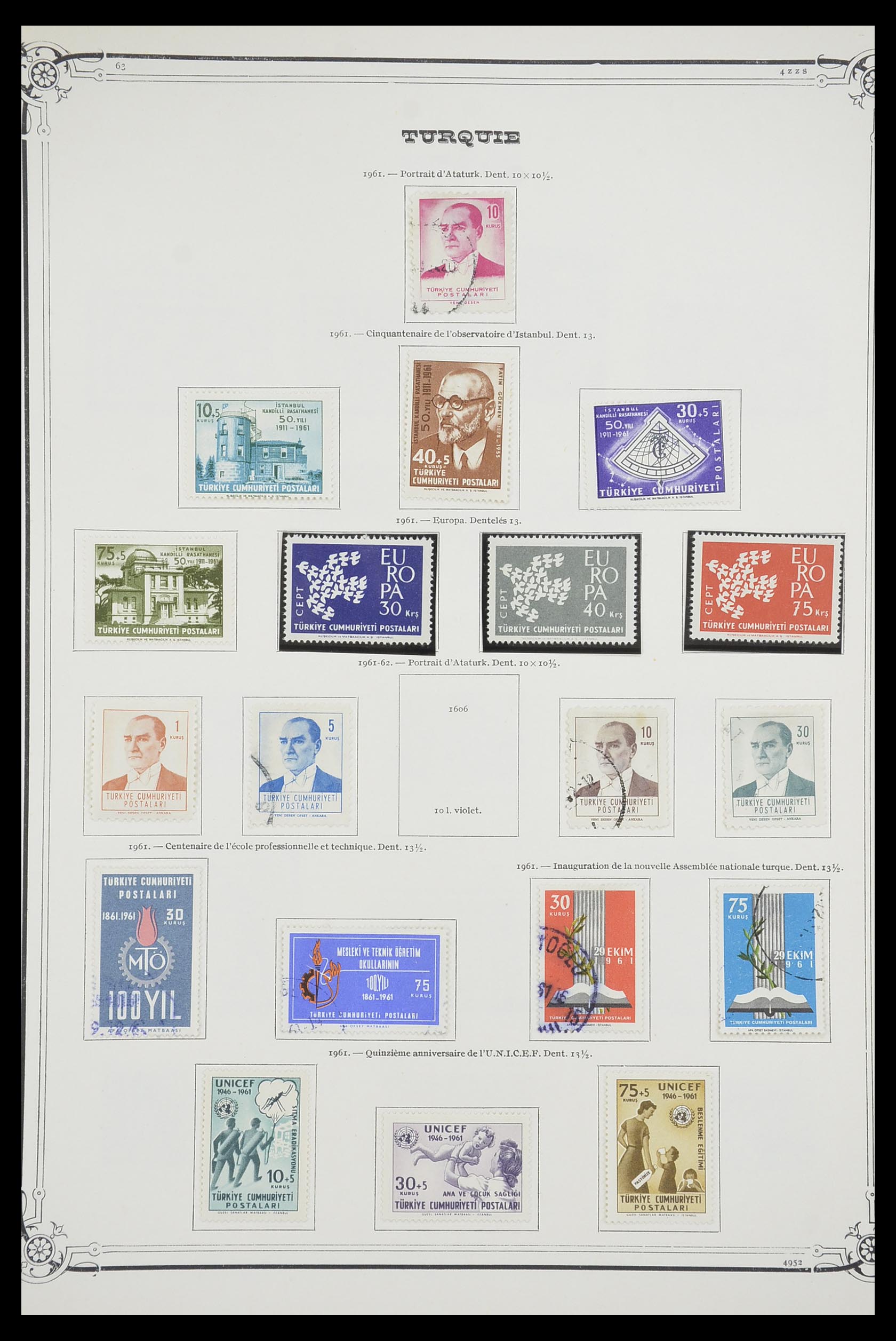 33691 075 - Postzegelverzameling 33691 Turkije 1865-1975.