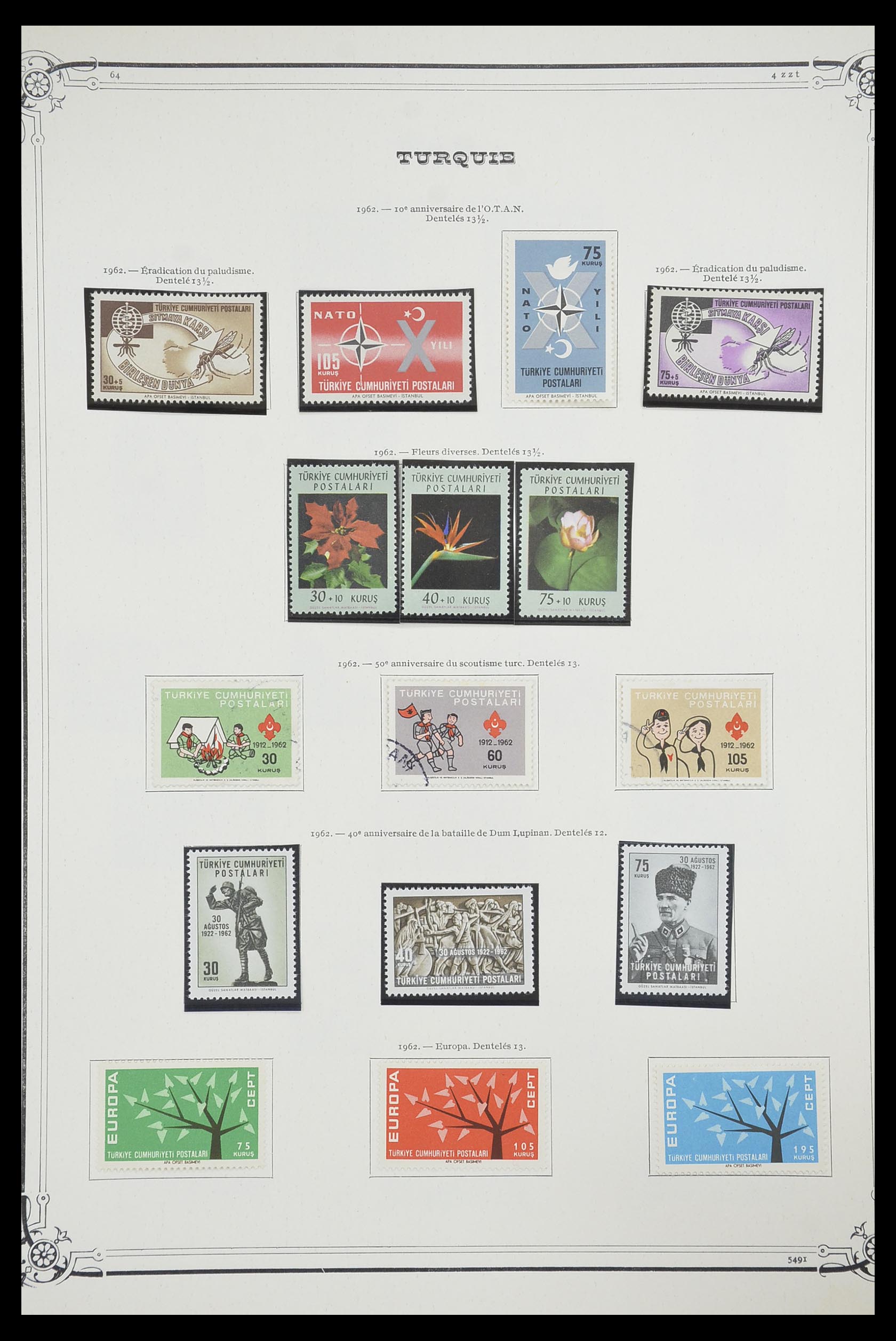 33691 076 - Postzegelverzameling 33691 Turkije 1865-1975.