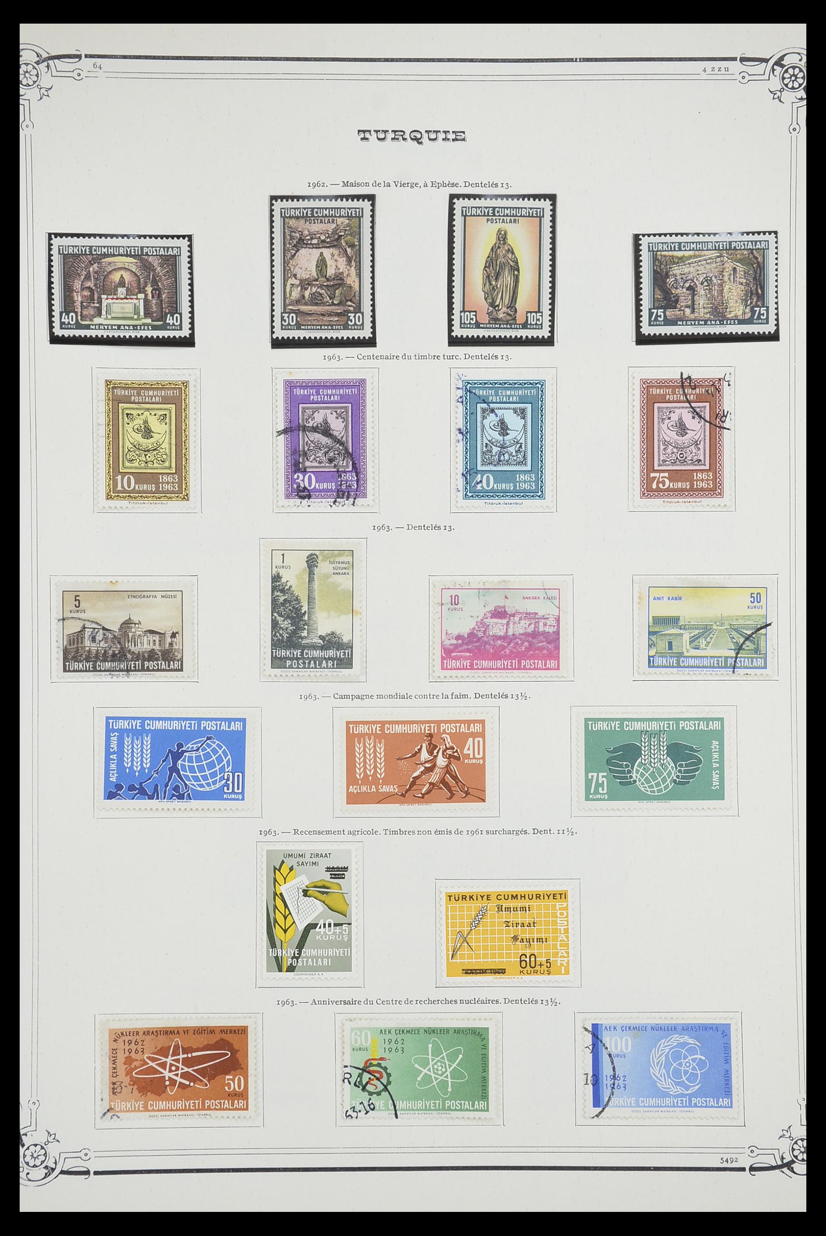 33691 077 - Postzegelverzameling 33691 Turkije 1865-1975.