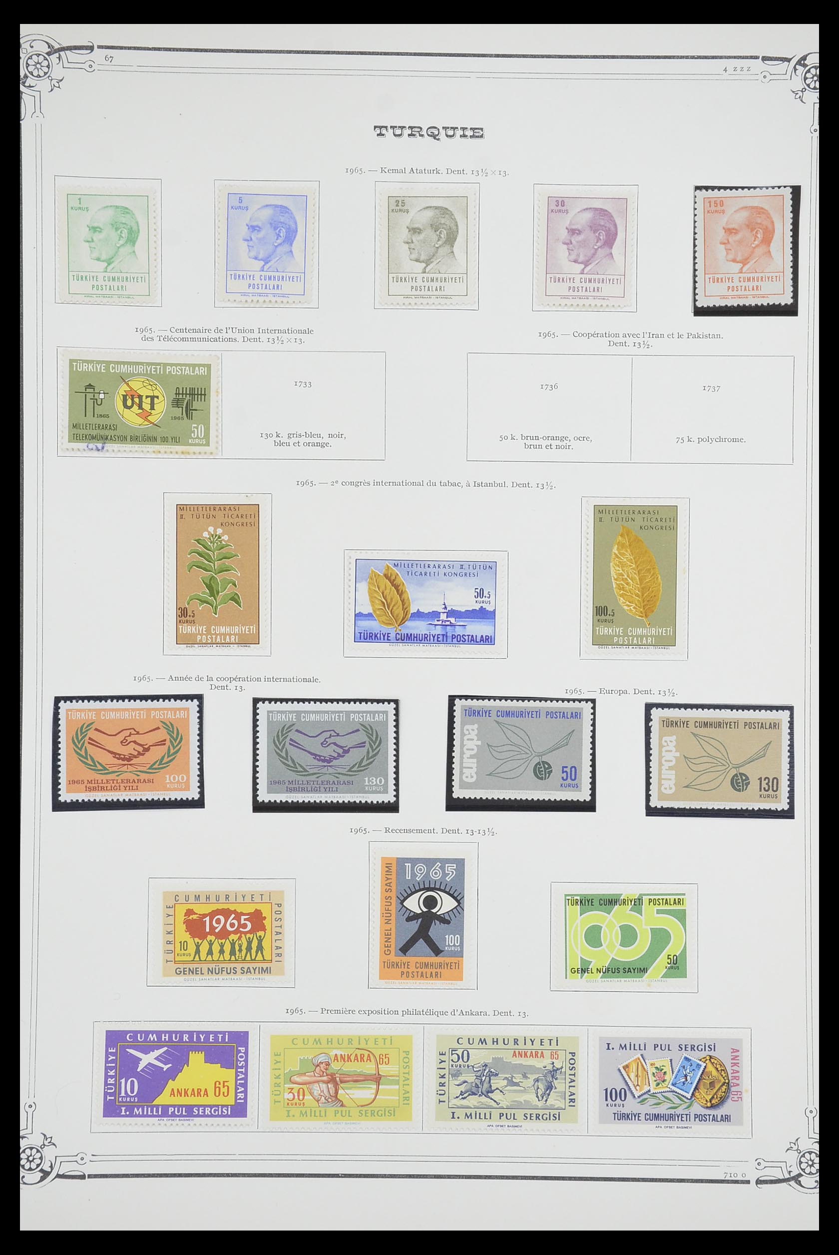 33691 082 - Stamp collection 33691 Turkey 1865-1975.