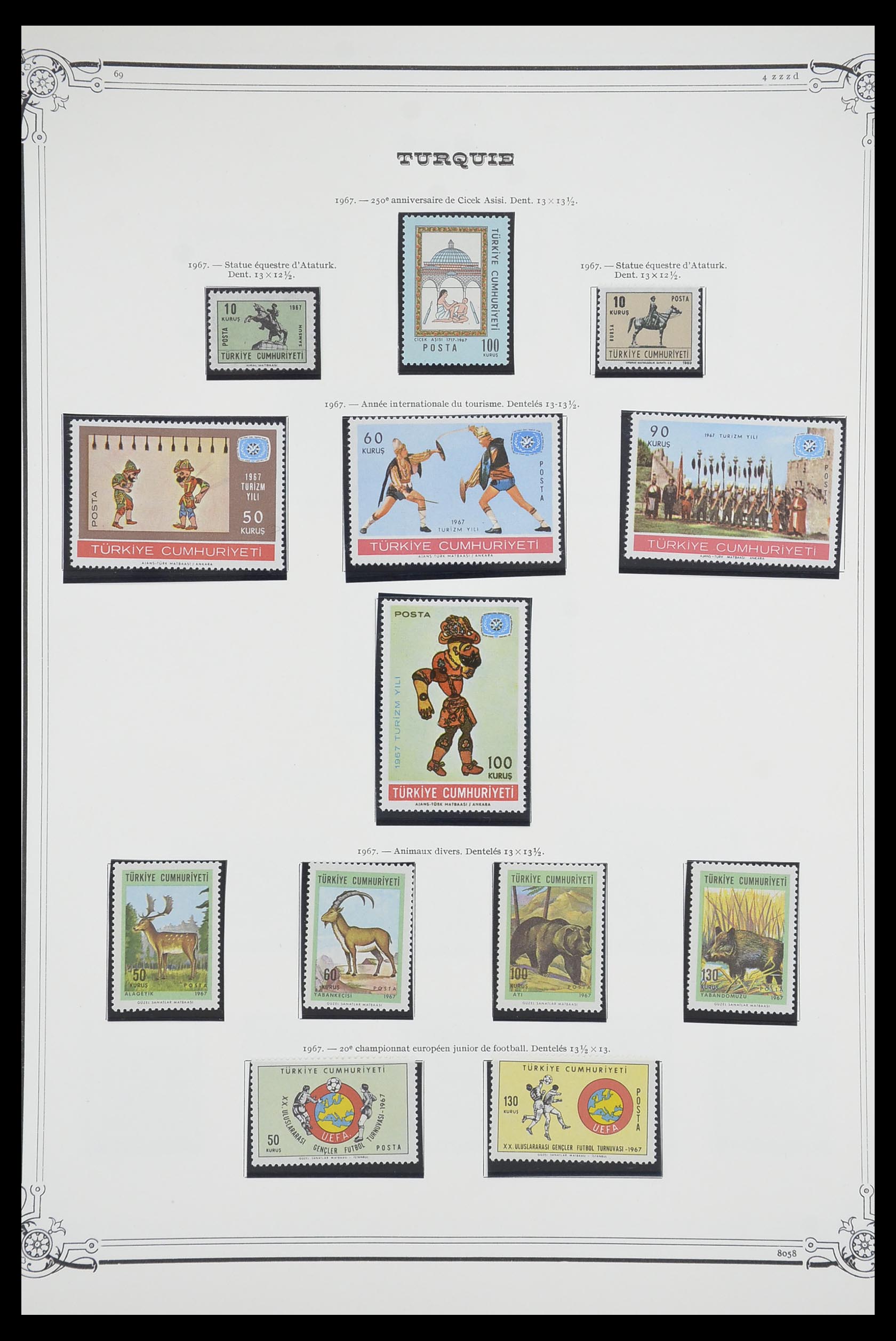 33691 086 - Postzegelverzameling 33691 Turkije 1865-1975.