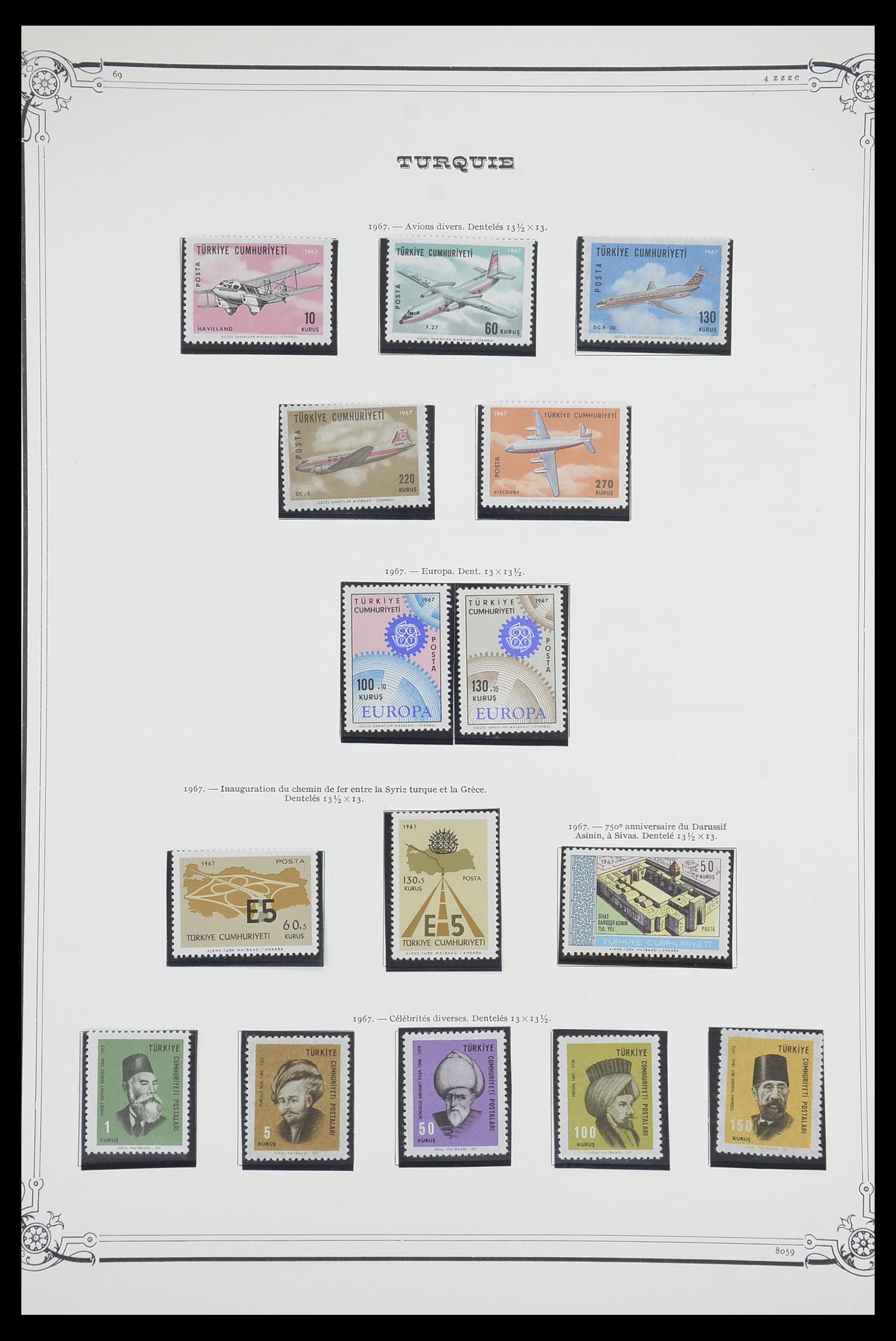 33691 087 - Postzegelverzameling 33691 Turkije 1865-1975.