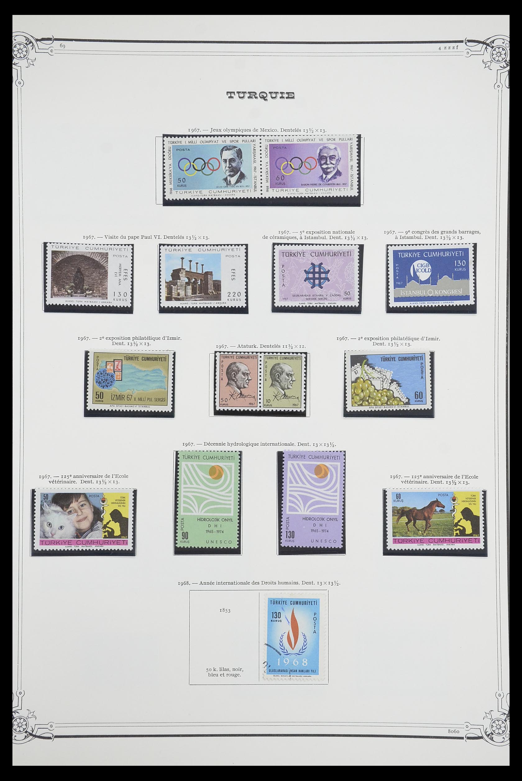 33691 088 - Postzegelverzameling 33691 Turkije 1865-1975.