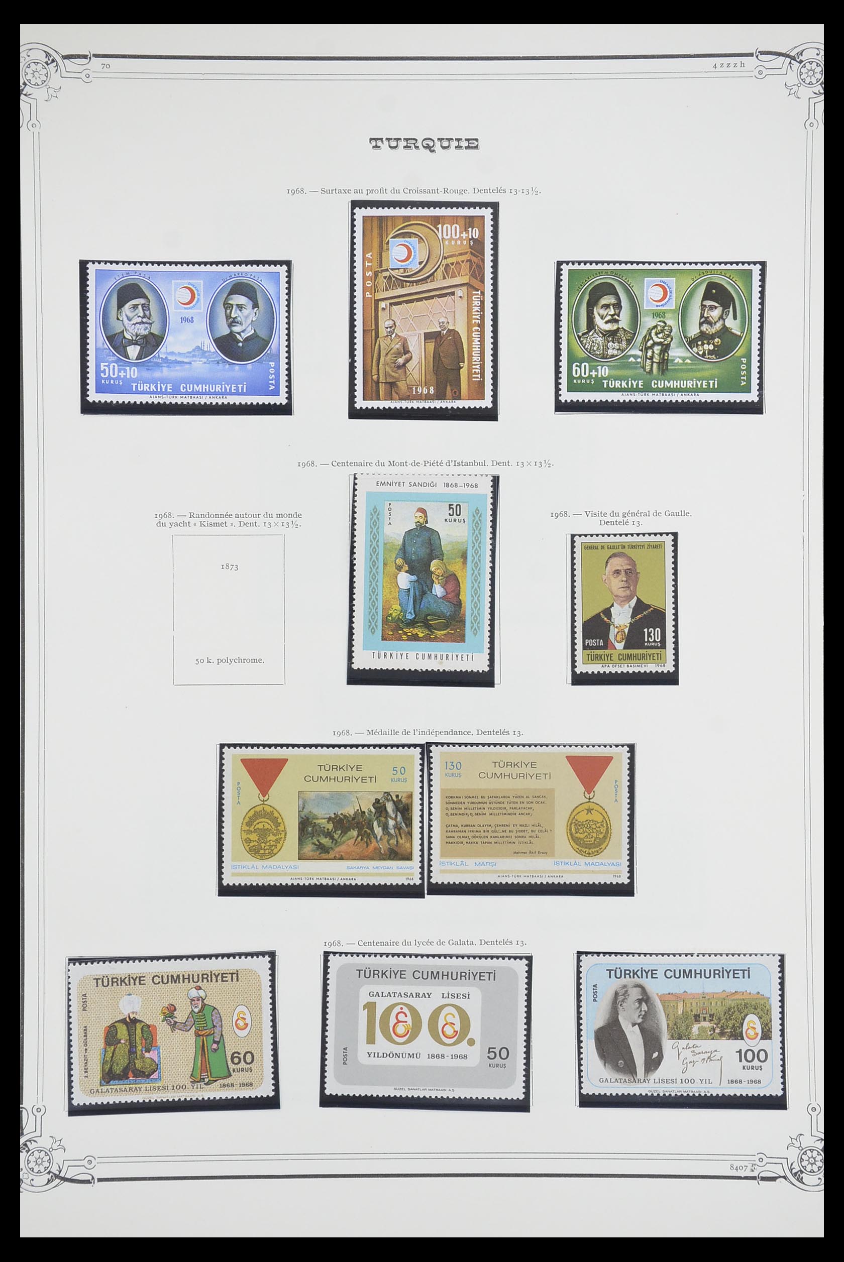 33691 090 - Postzegelverzameling 33691 Turkije 1865-1975.
