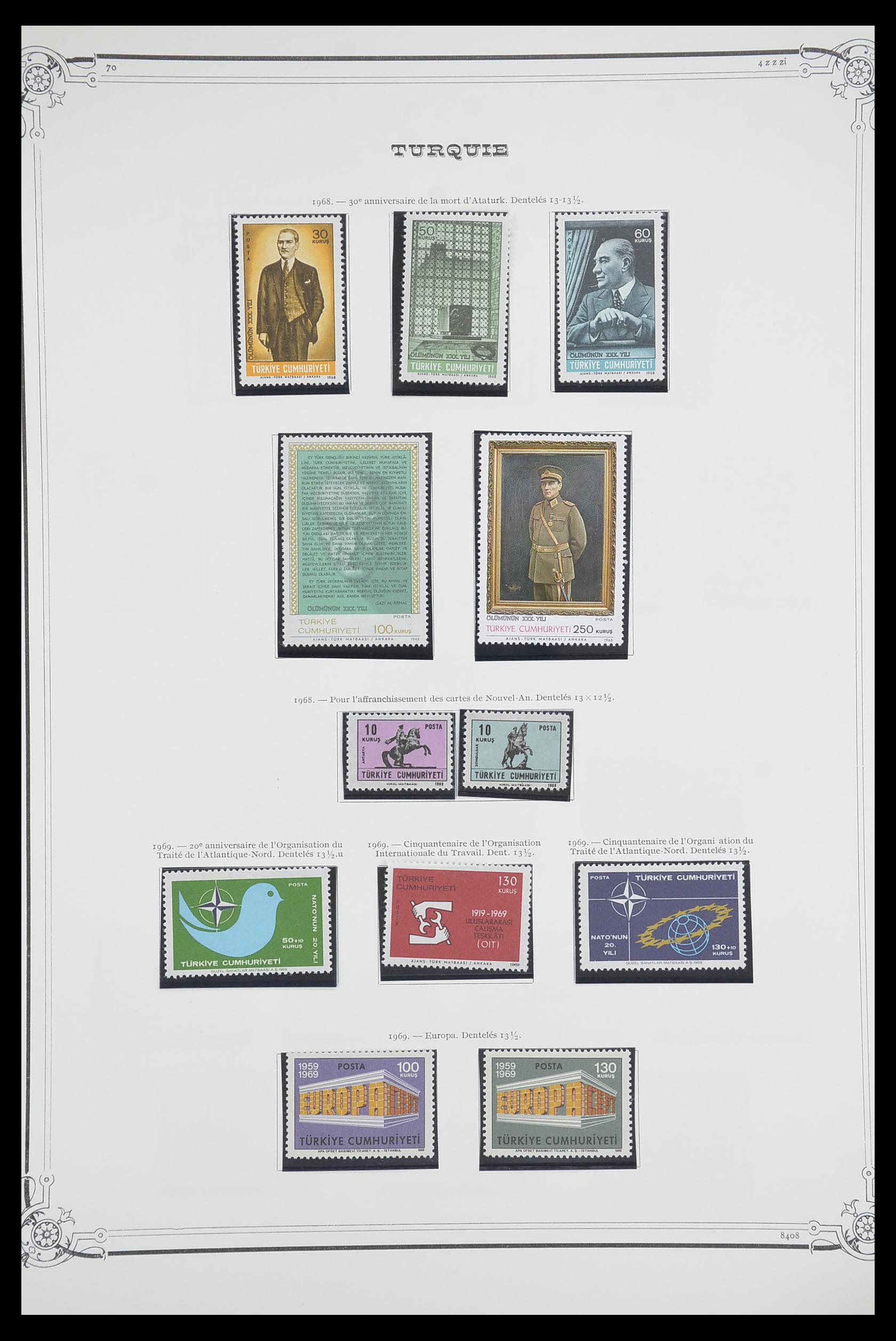 33691 091 - Postzegelverzameling 33691 Turkije 1865-1975.