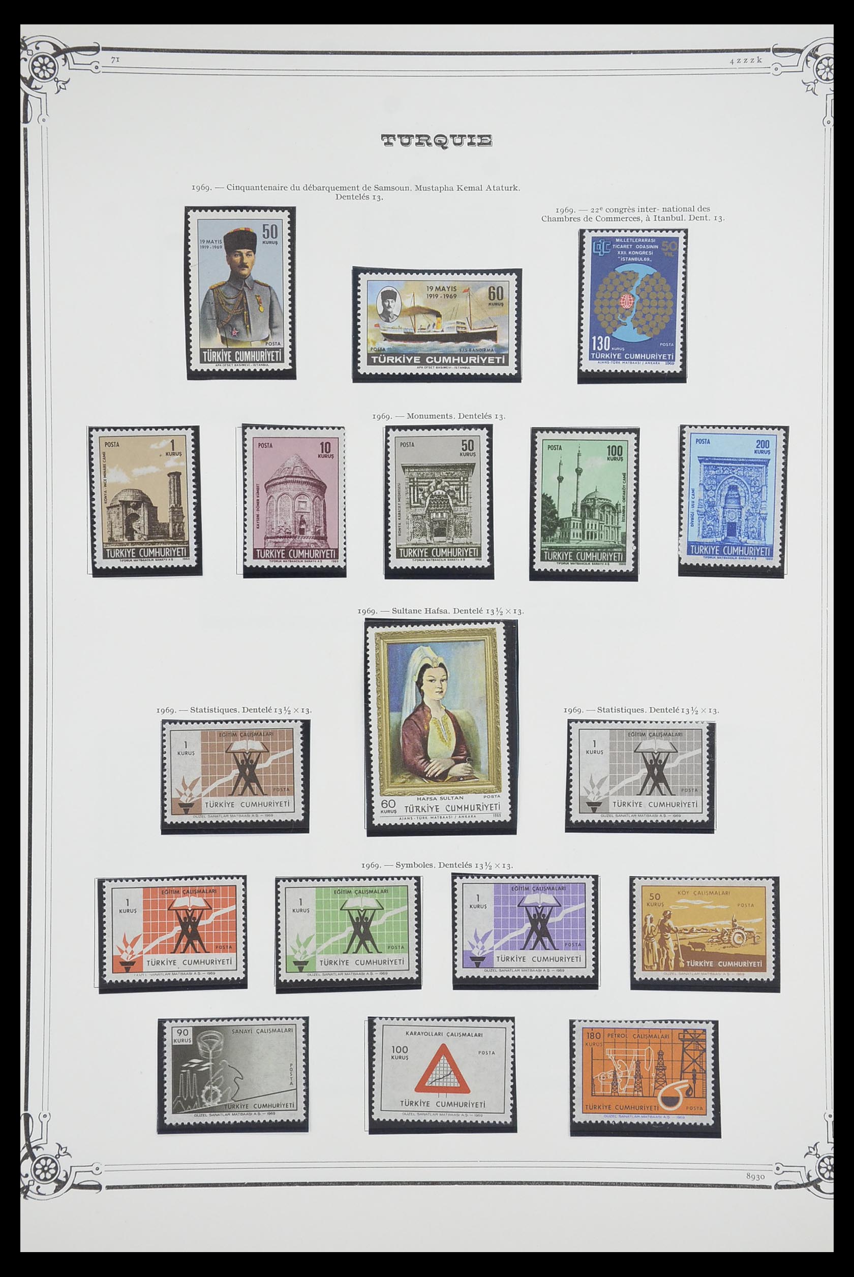 33691 092 - Postzegelverzameling 33691 Turkije 1865-1975.