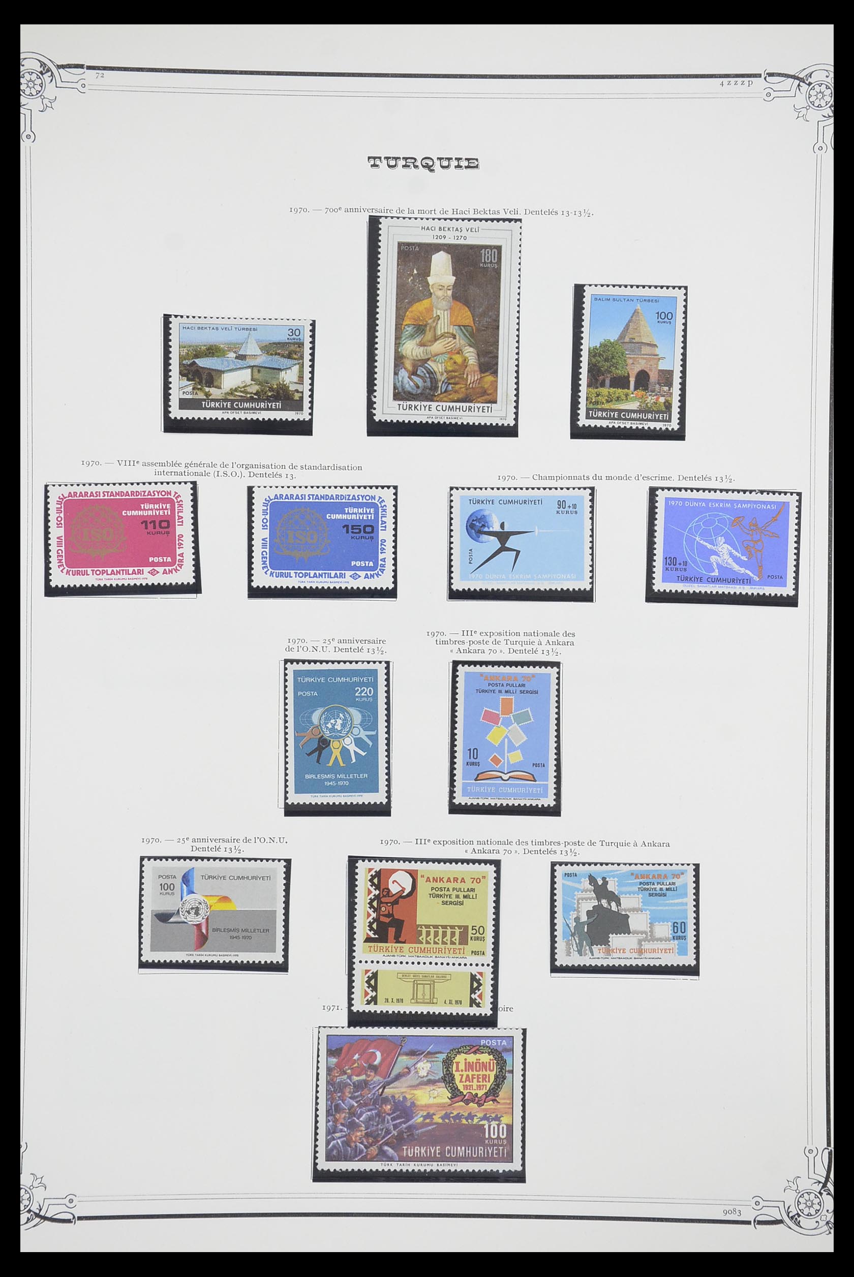 33691 097 - Postzegelverzameling 33691 Turkije 1865-1975.