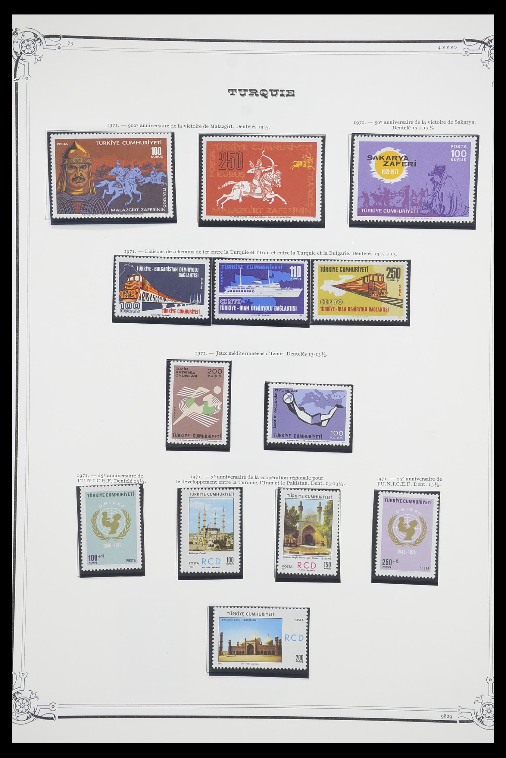 33691 100 - Postzegelverzameling 33691 Turkije 1865-1975.