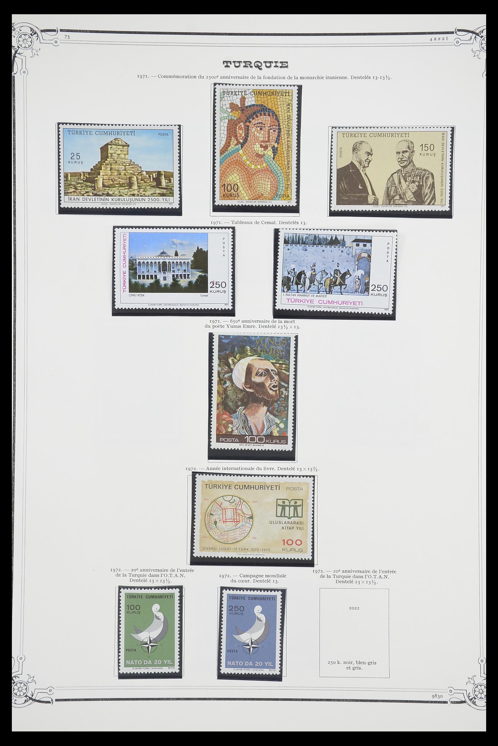 33691 101 - Postzegelverzameling 33691 Turkije 1865-1975.
