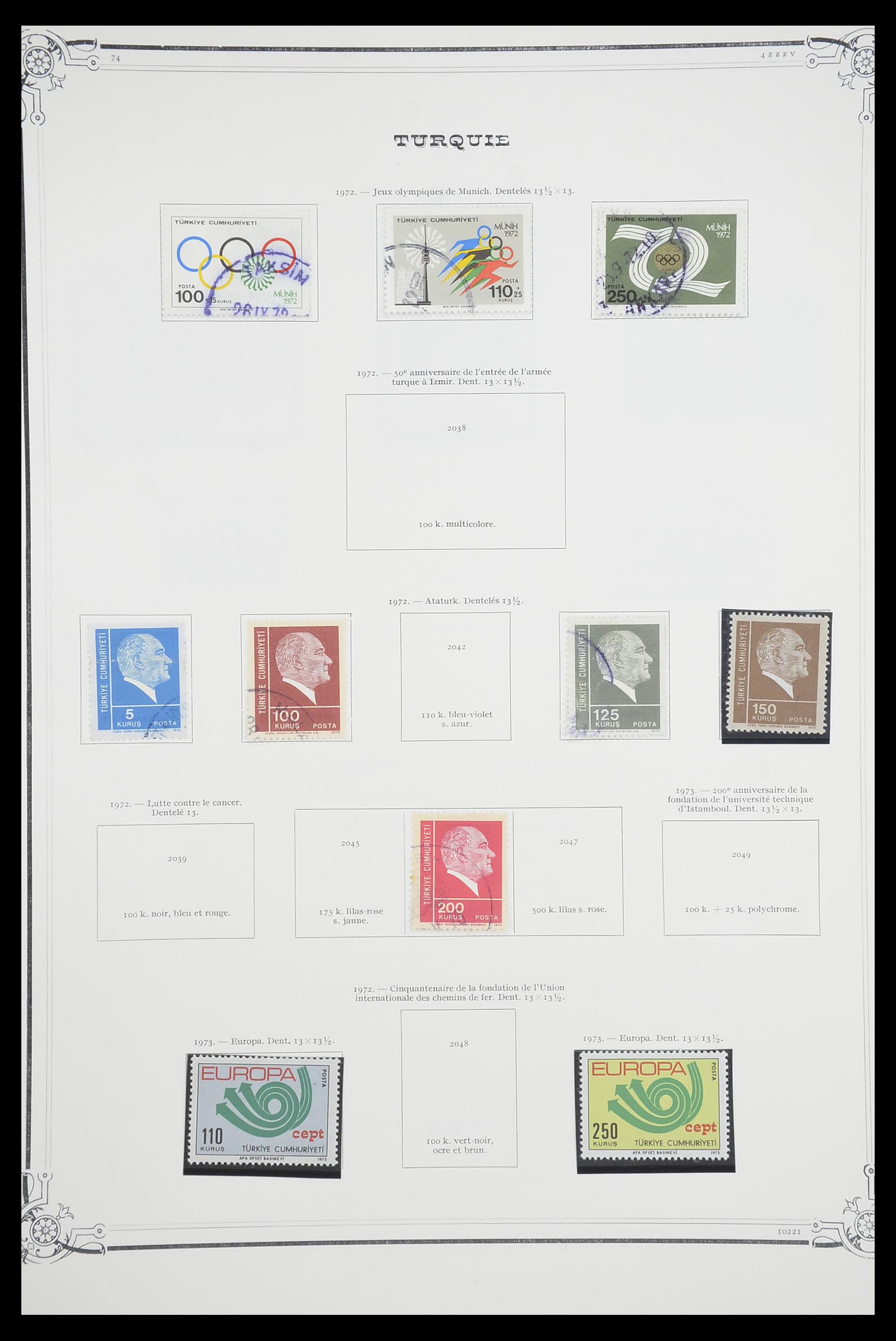 33691 103 - Stamp collection 33691 Turkey 1865-1975.