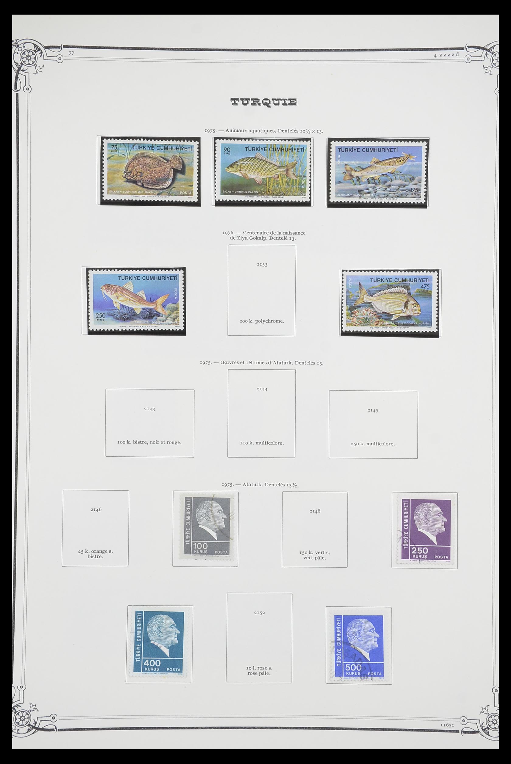 33691 110 - Postzegelverzameling 33691 Turkije 1865-1975.