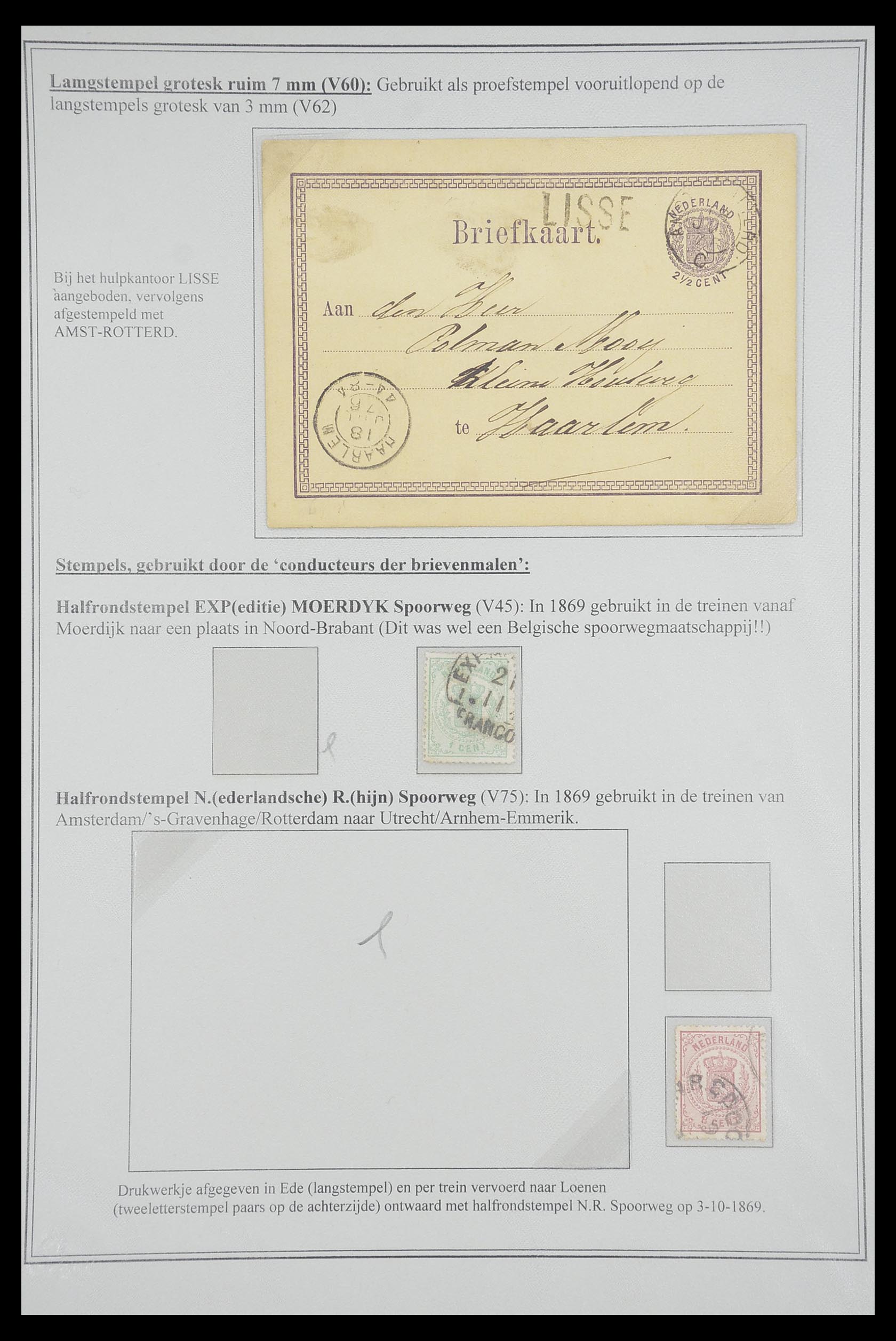 33692 010 - Postzegelverzameling 33692 Nederland emissie 1869-1871.