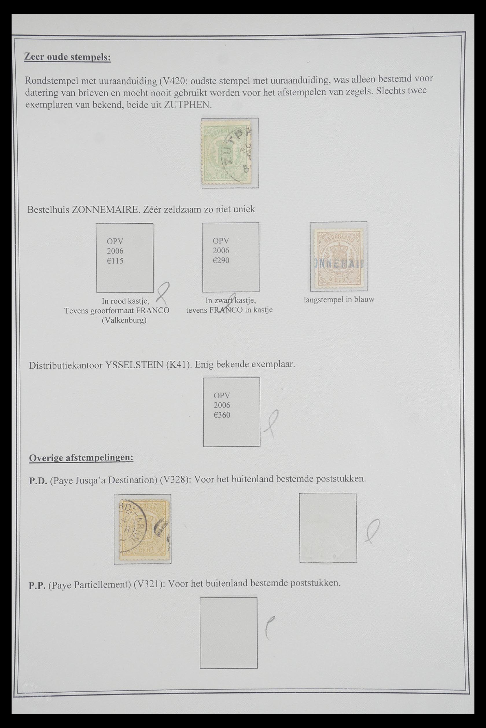 33692 013 - Postzegelverzameling 33692 Nederland emissie 1869-1871.