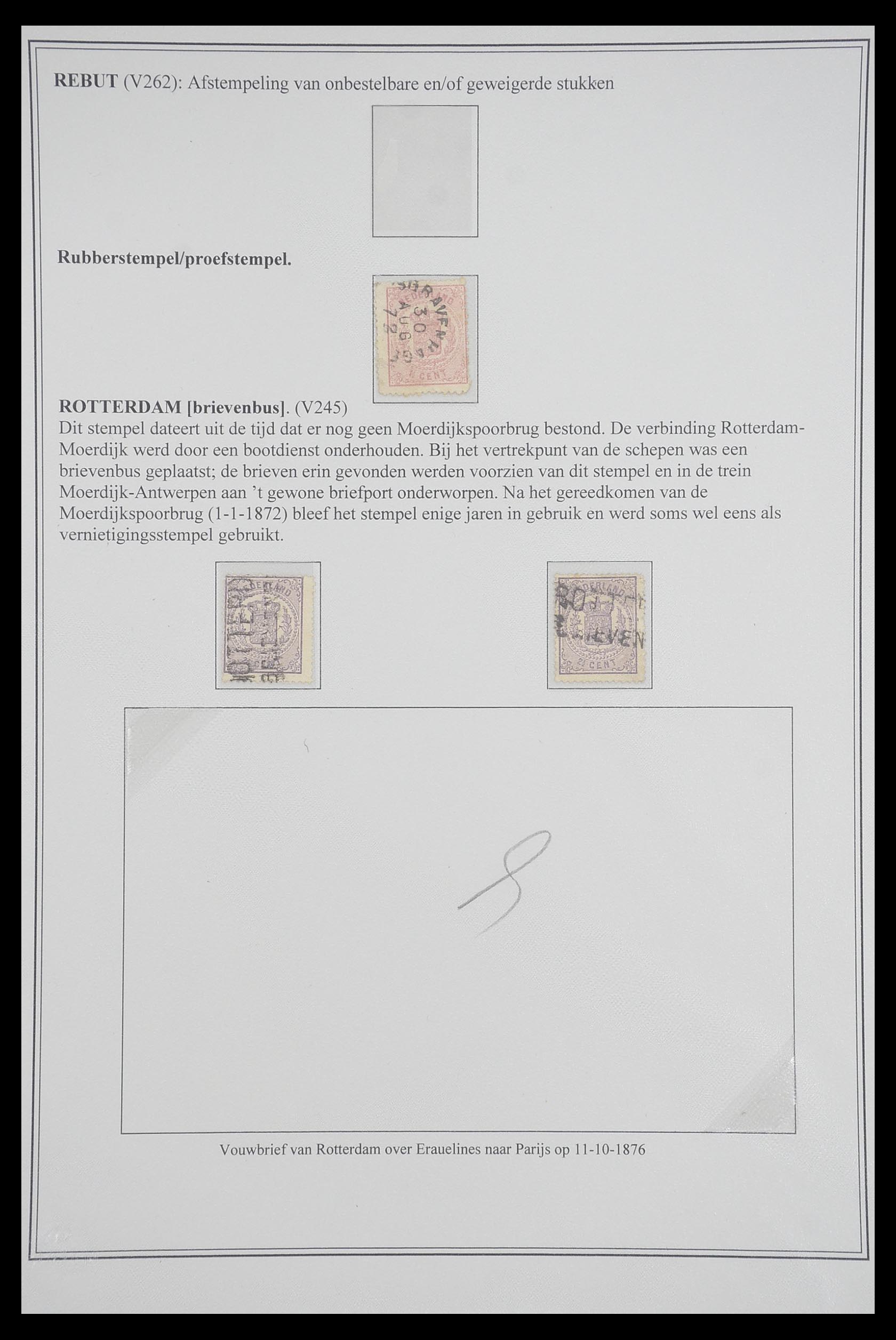 33692 014 - Postzegelverzameling 33692 Nederland emissie 1869-1871.