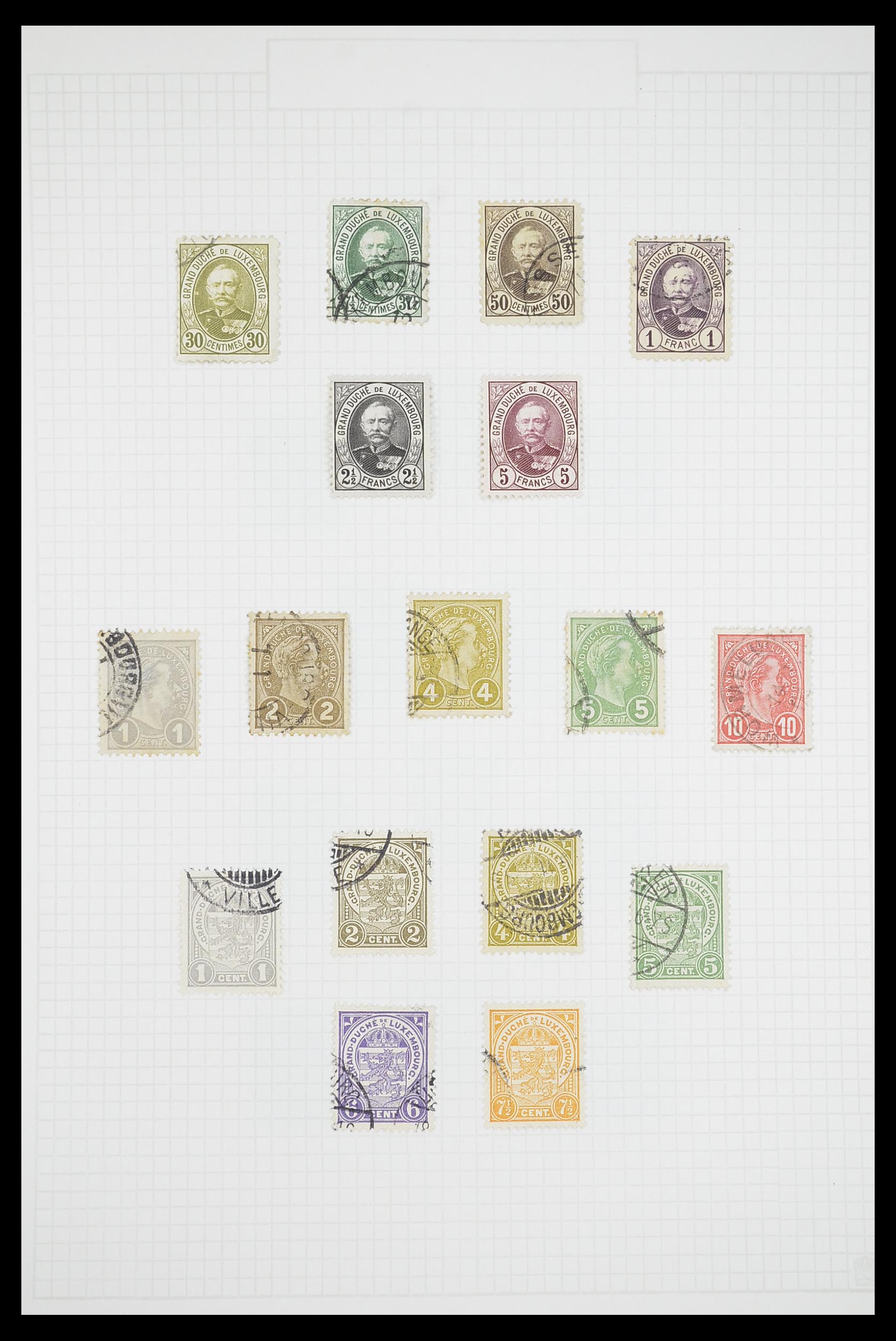 33693 005 - Postzegelverzameling 33693 Luxemburg 1852-1973.
