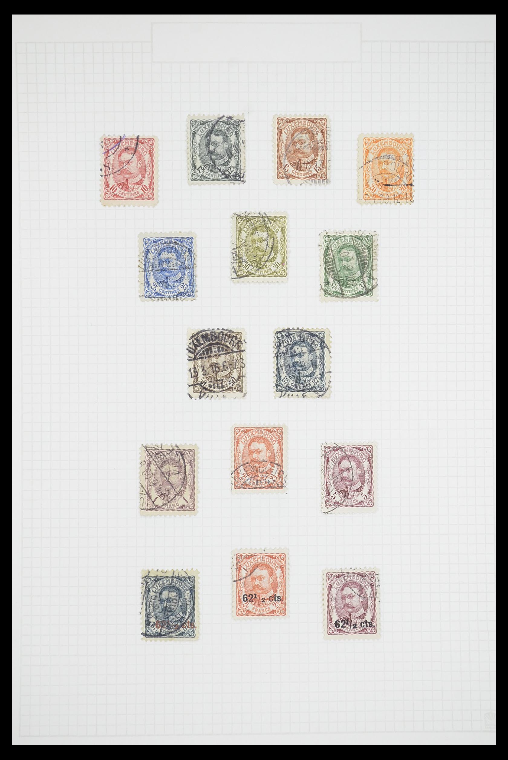 33693 006 - Postzegelverzameling 33693 Luxemburg 1852-1973.