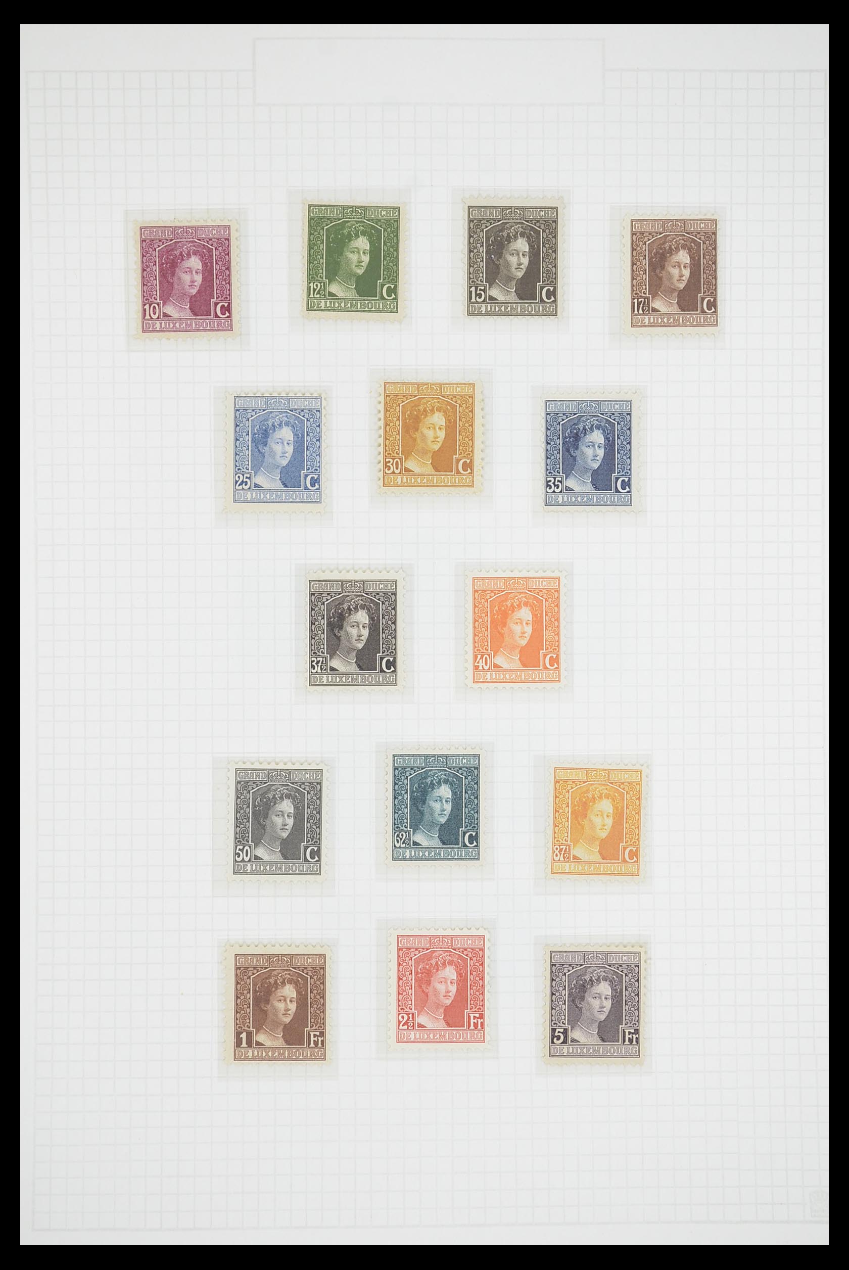 33693 007 - Postzegelverzameling 33693 Luxemburg 1852-1973.