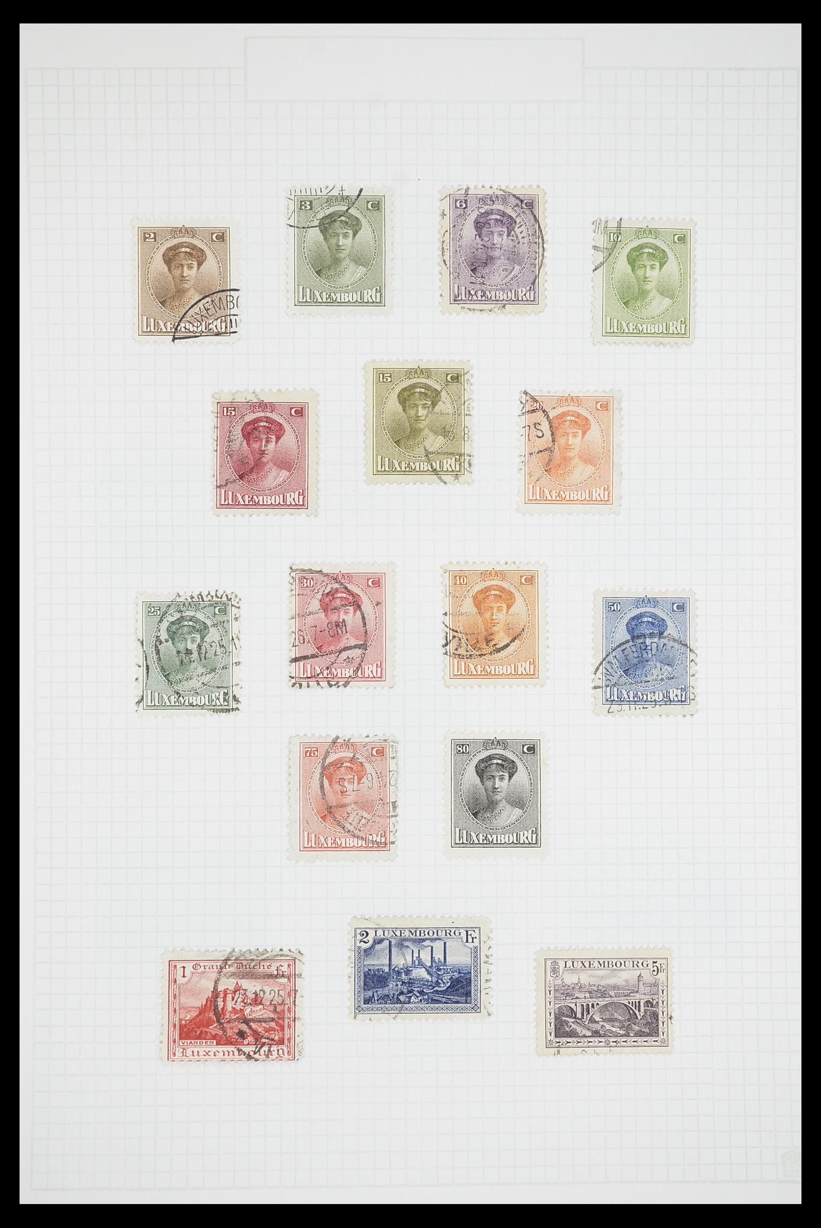 33693 009 - Postzegelverzameling 33693 Luxemburg 1852-1973.