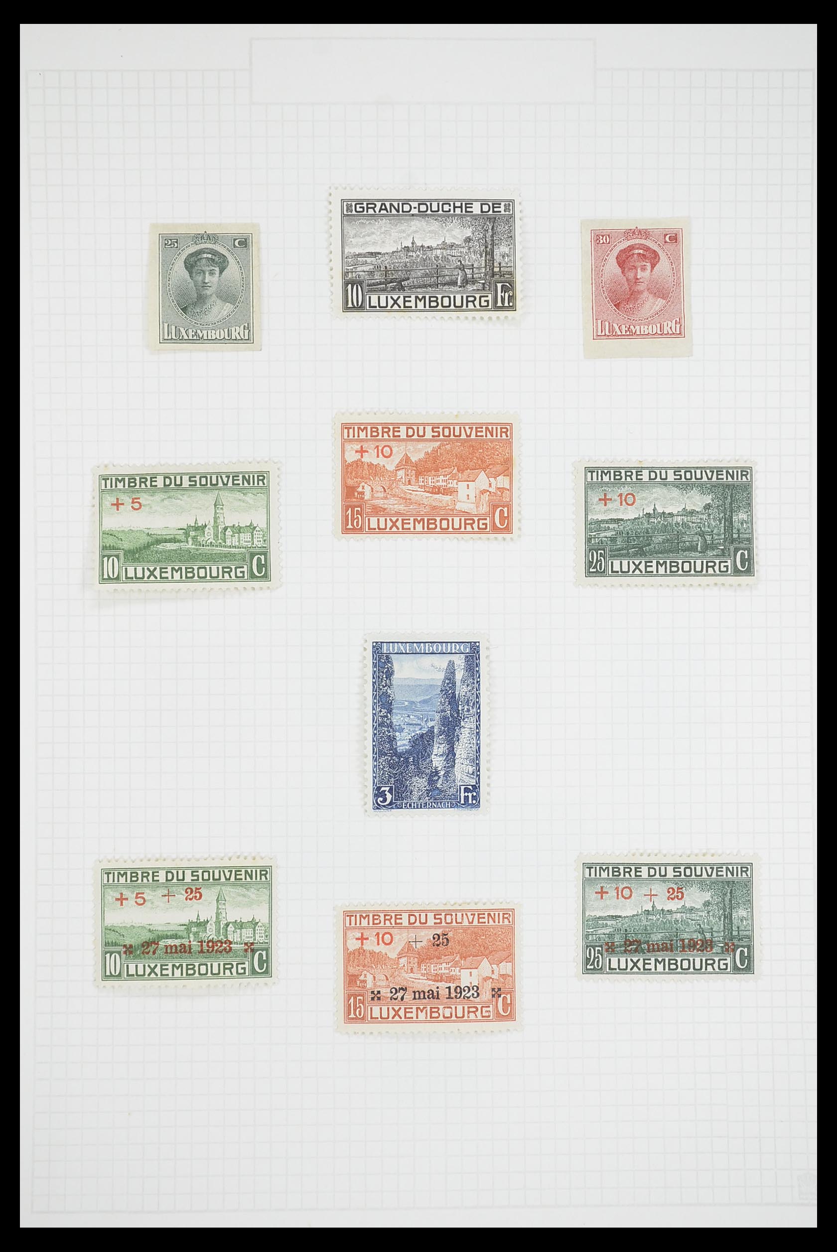33693 010 - Postzegelverzameling 33693 Luxemburg 1852-1973.