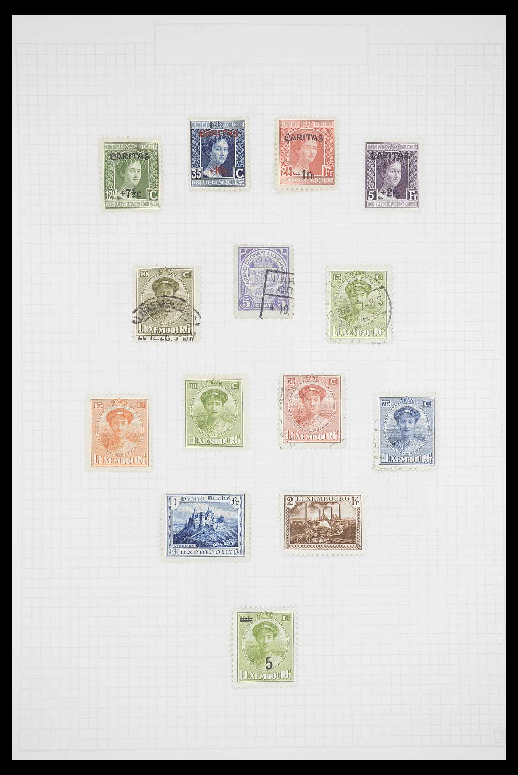 33693 011 - Postzegelverzameling 33693 Luxemburg 1852-1973.