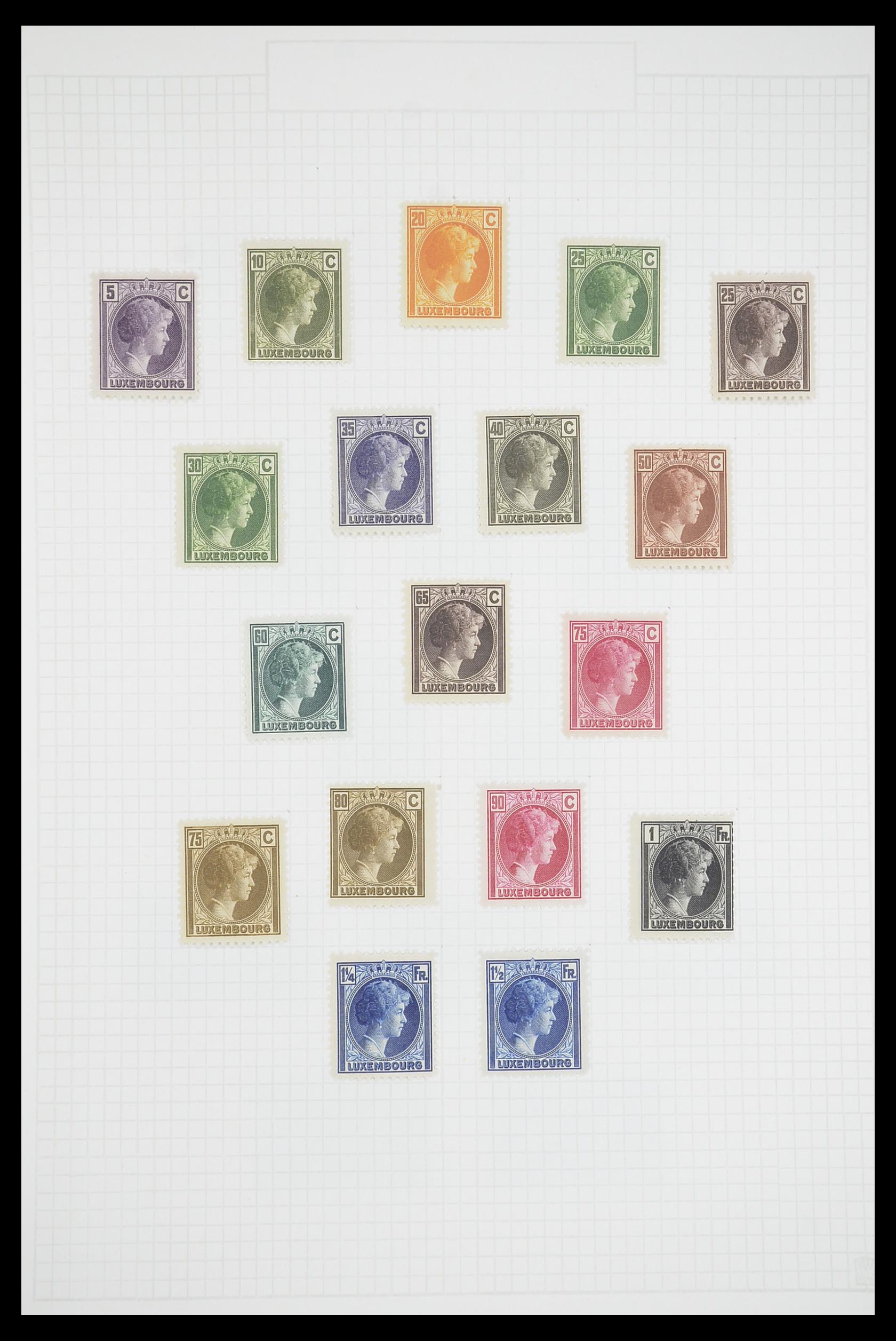 33693 012 - Postzegelverzameling 33693 Luxemburg 1852-1973.