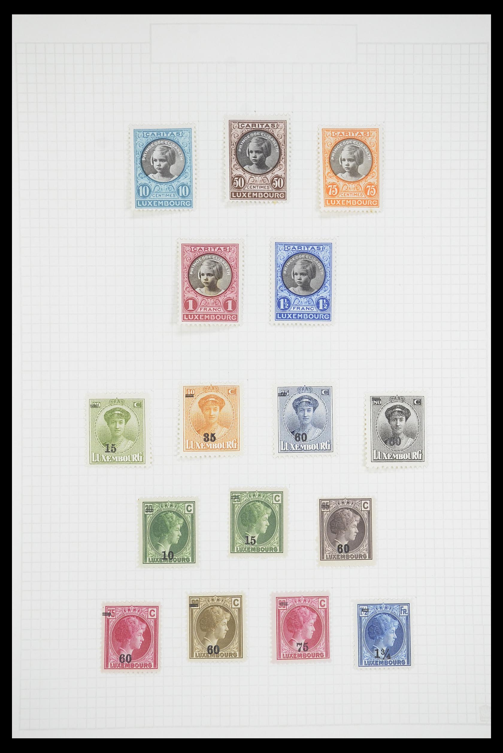 33693 014 - Postzegelverzameling 33693 Luxemburg 1852-1973.