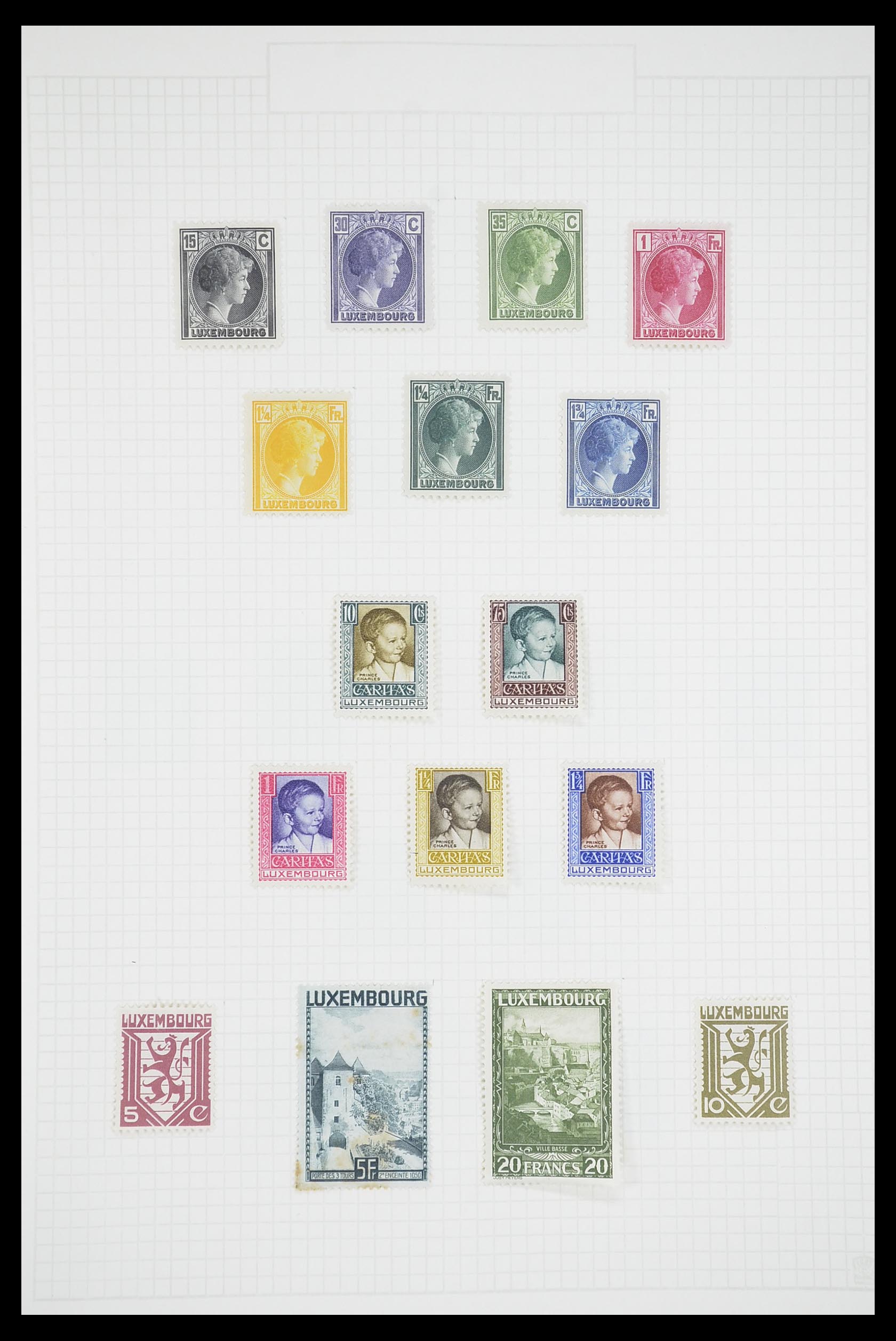 33693 016 - Postzegelverzameling 33693 Luxemburg 1852-1973.