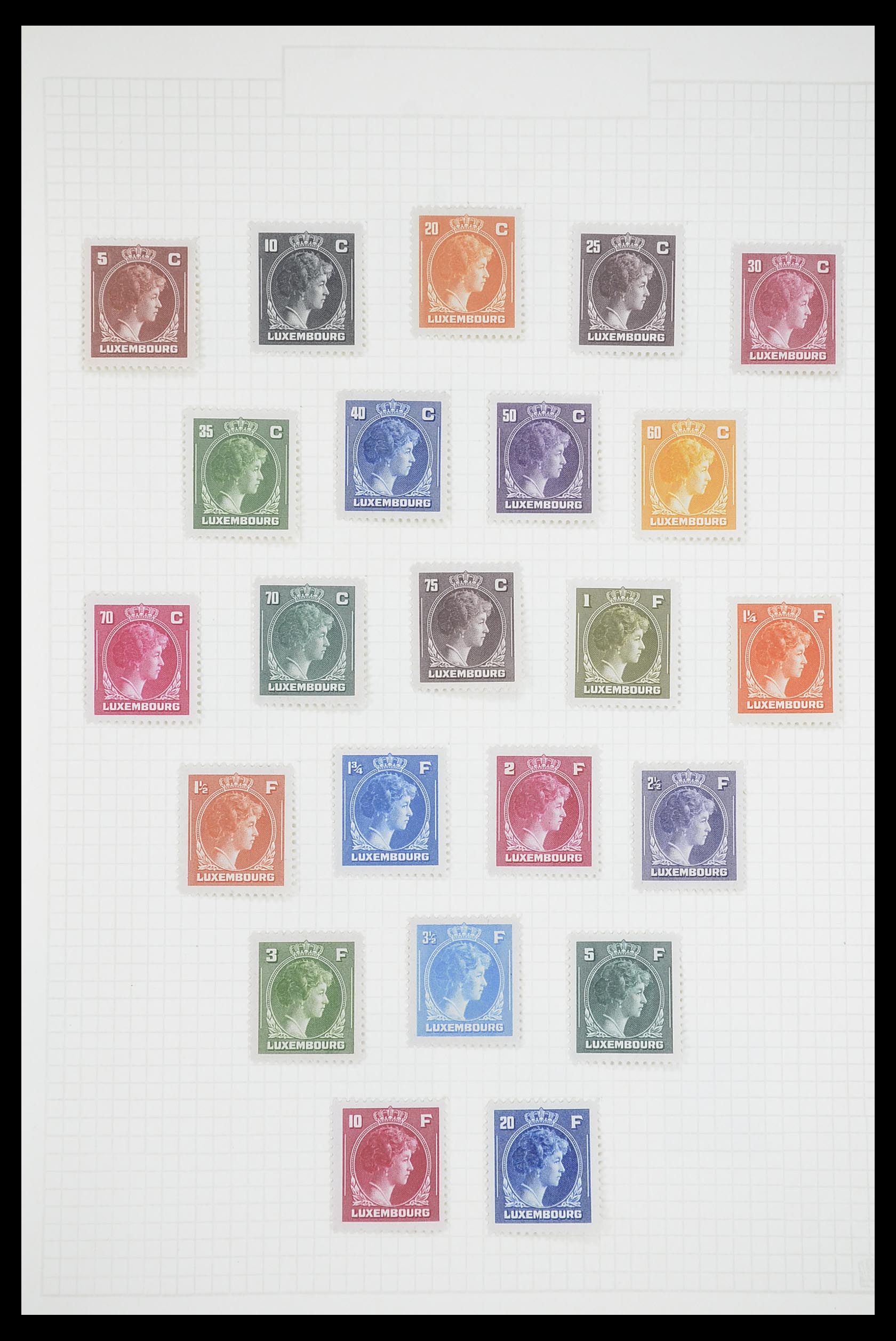 33693 025 - Postzegelverzameling 33693 Luxemburg 1852-1973.