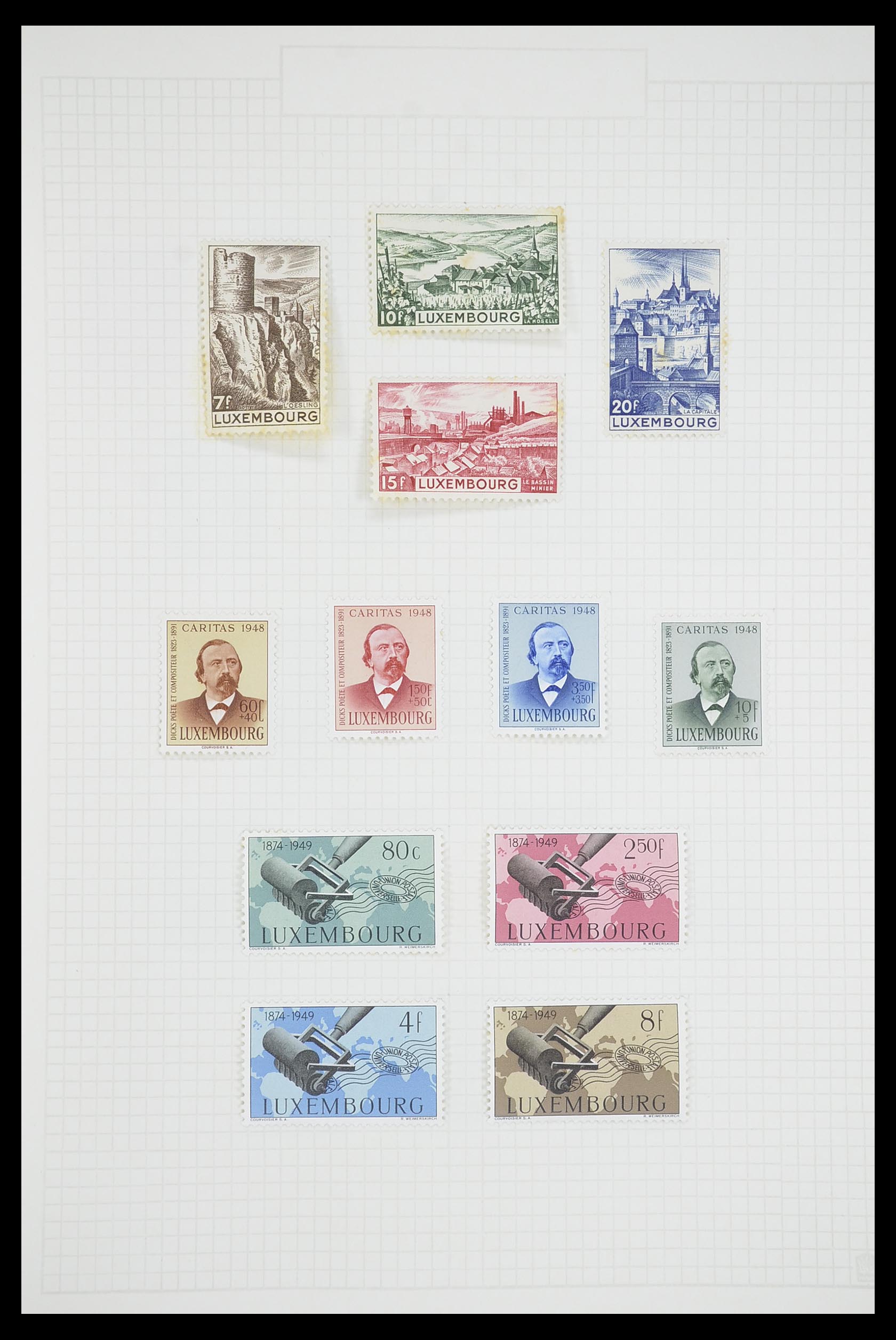 33693 029 - Postzegelverzameling 33693 Luxemburg 1852-1973.