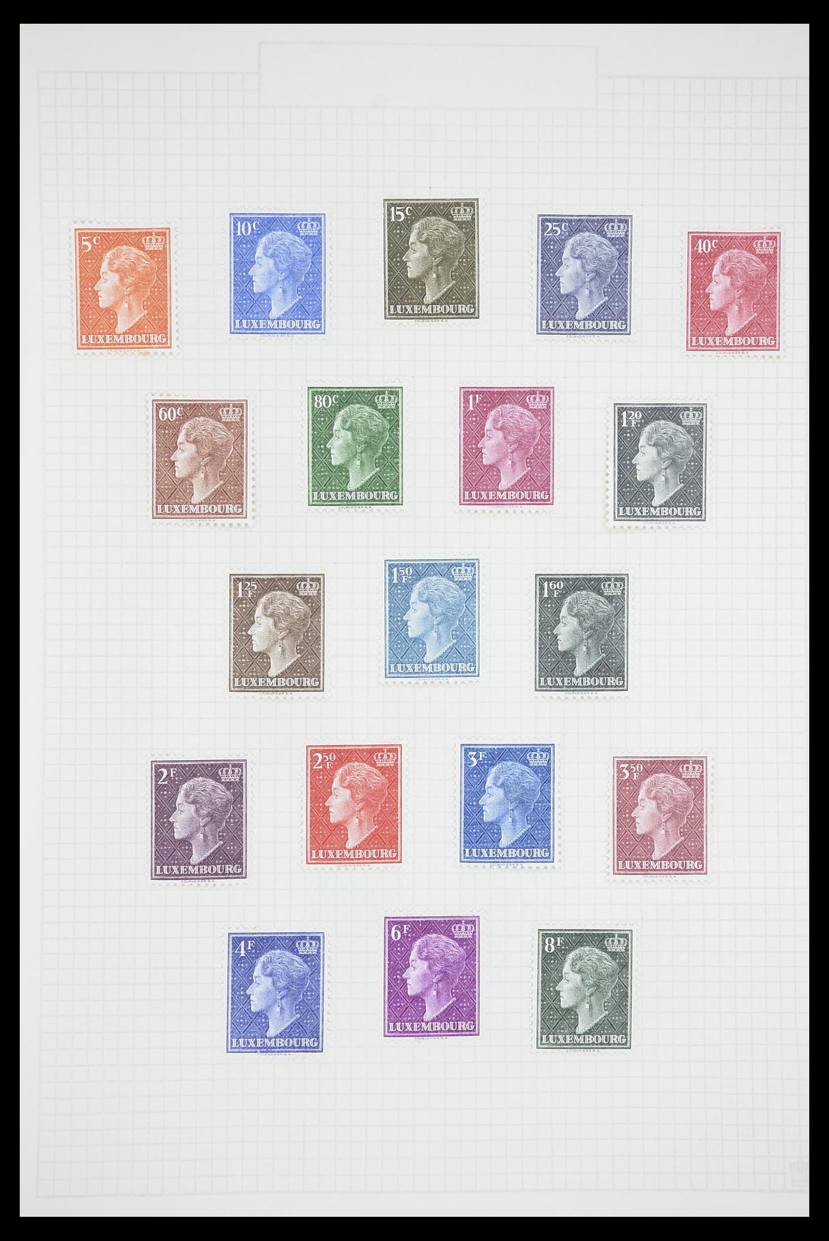 33693 030 - Postzegelverzameling 33693 Luxemburg 1852-1973.