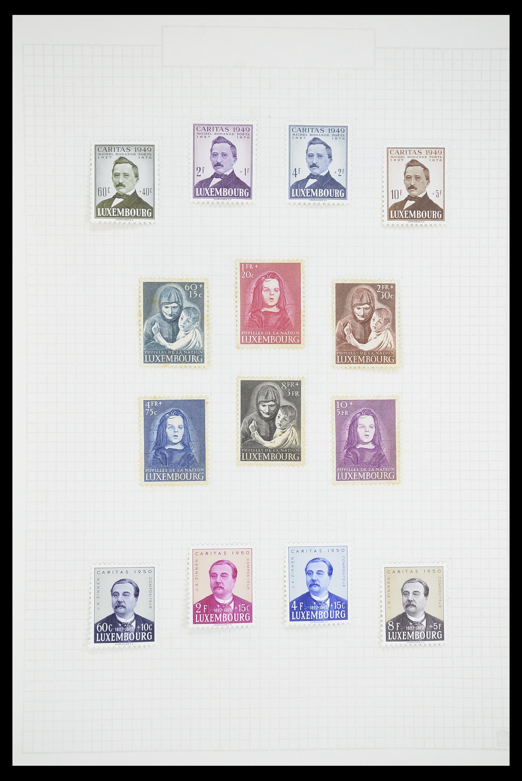 33693 031 - Postzegelverzameling 33693 Luxemburg 1852-1973.