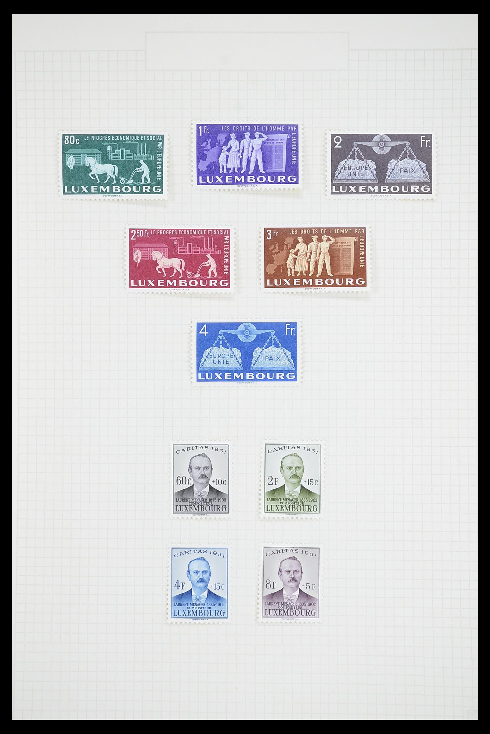 33693 032 - Postzegelverzameling 33693 Luxemburg 1852-1973.