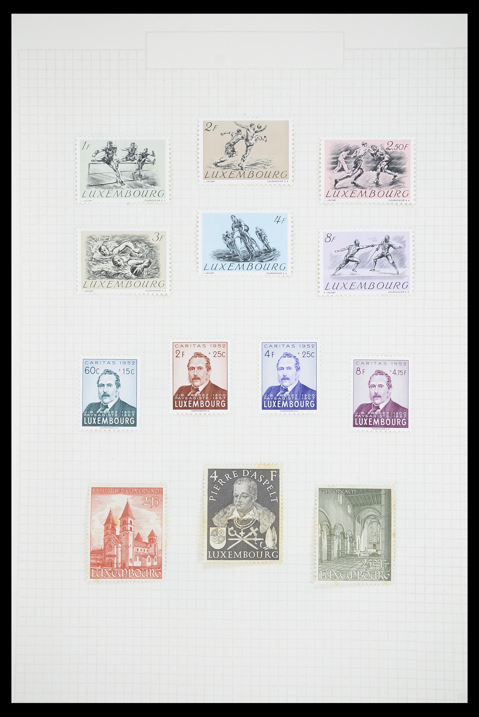 33693 034 - Stamp collection 33693 Luxembourg 1852-1973.