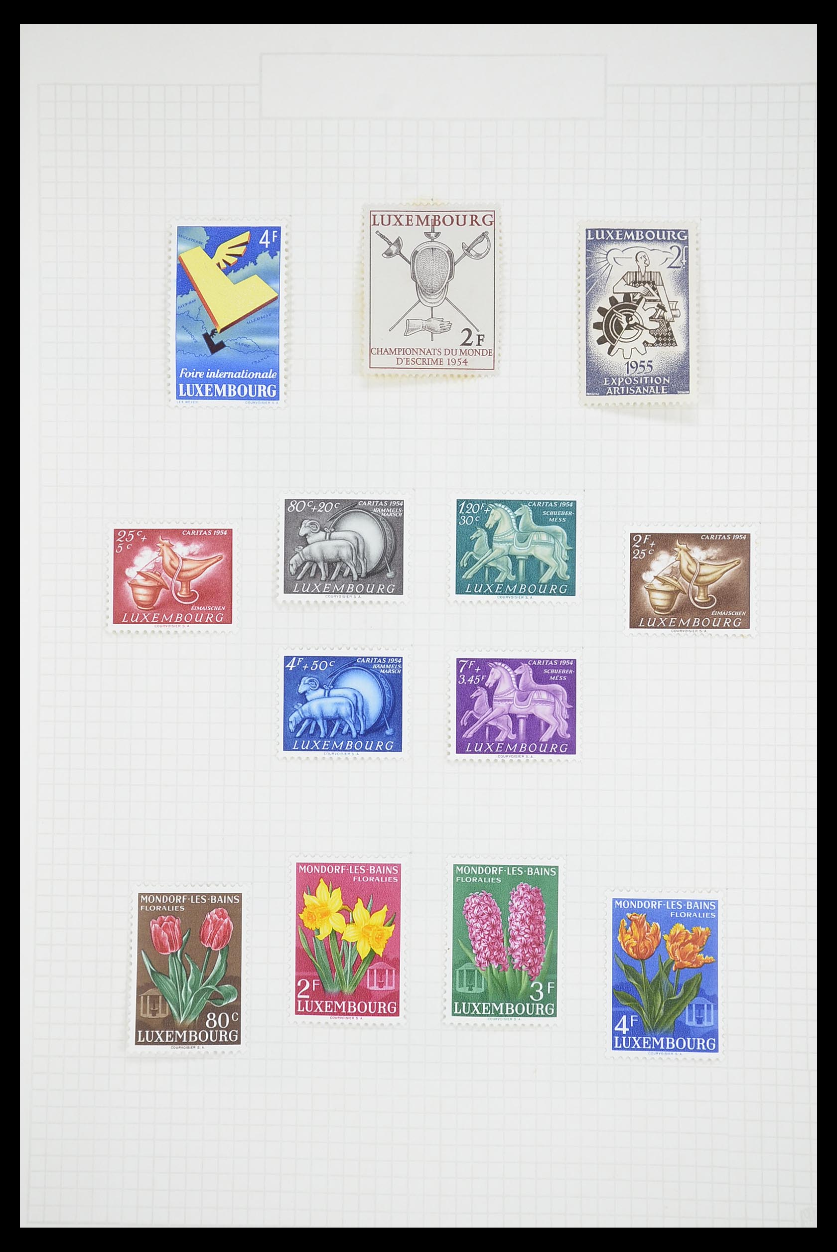33693 036 - Stamp collection 33693 Luxembourg 1852-1973.