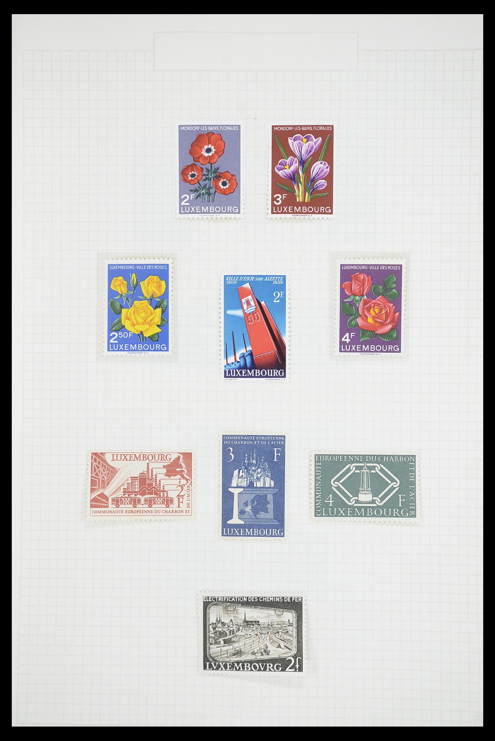 33693 038 - Postzegelverzameling 33693 Luxemburg 1852-1973.