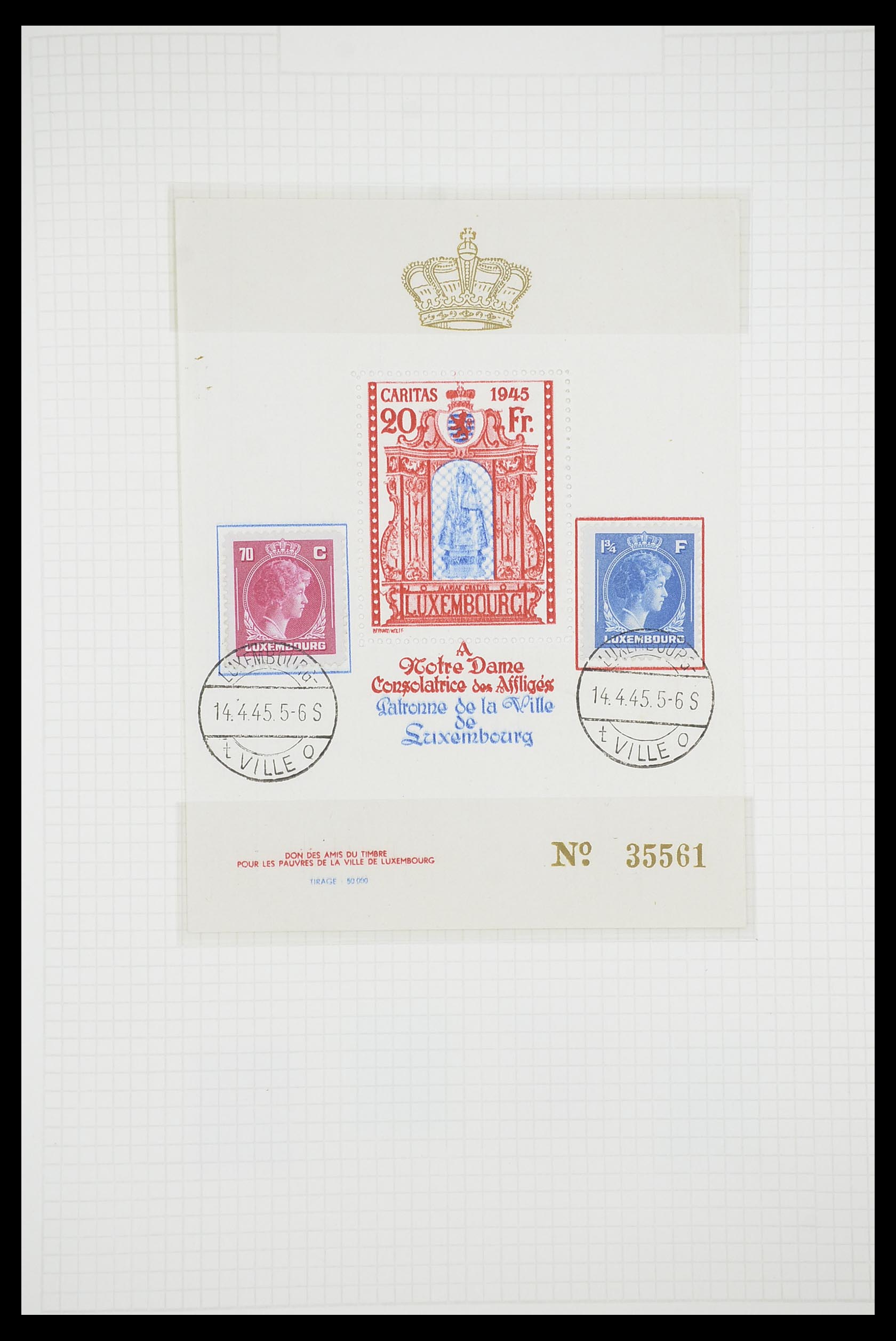 33693 078 - Stamp collection 33693 Luxembourg 1852-1973.