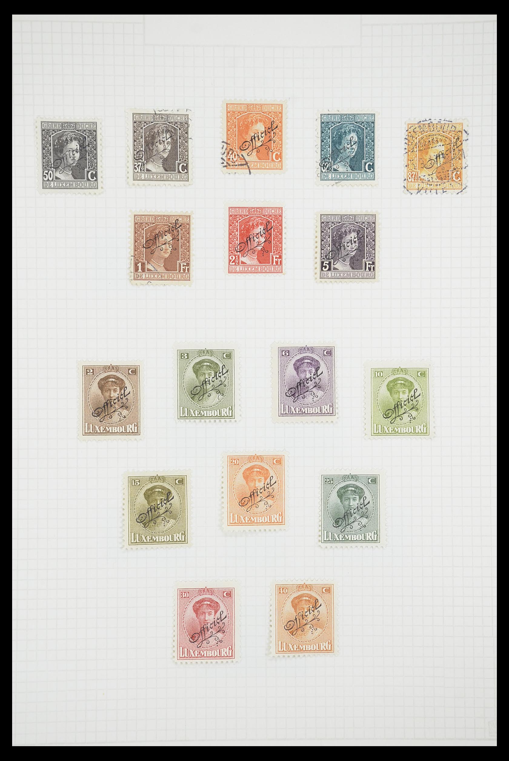 33693 083 - Stamp collection 33693 Luxembourg 1852-1973.