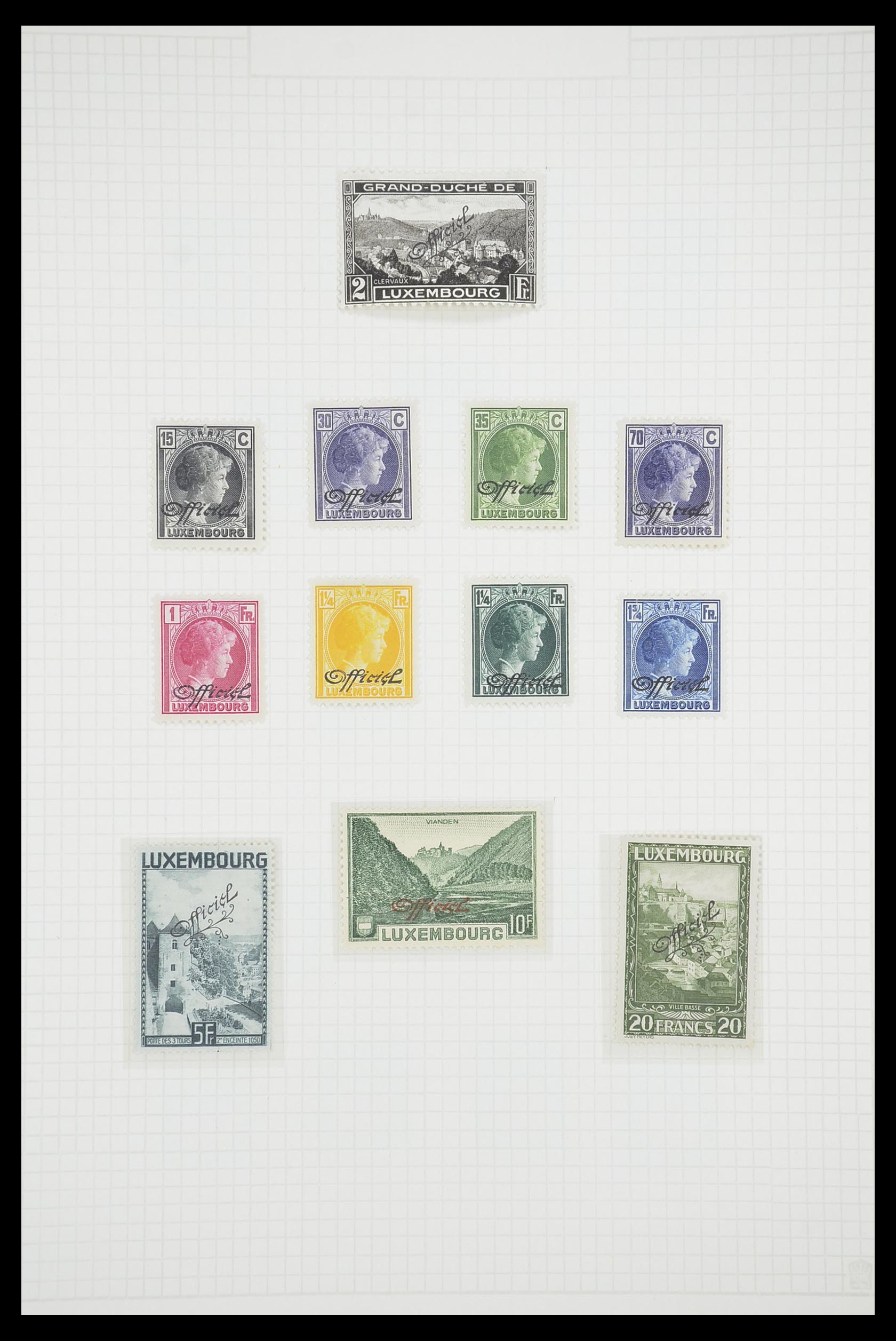 33693 087 - Stamp collection 33693 Luxembourg 1852-1973.