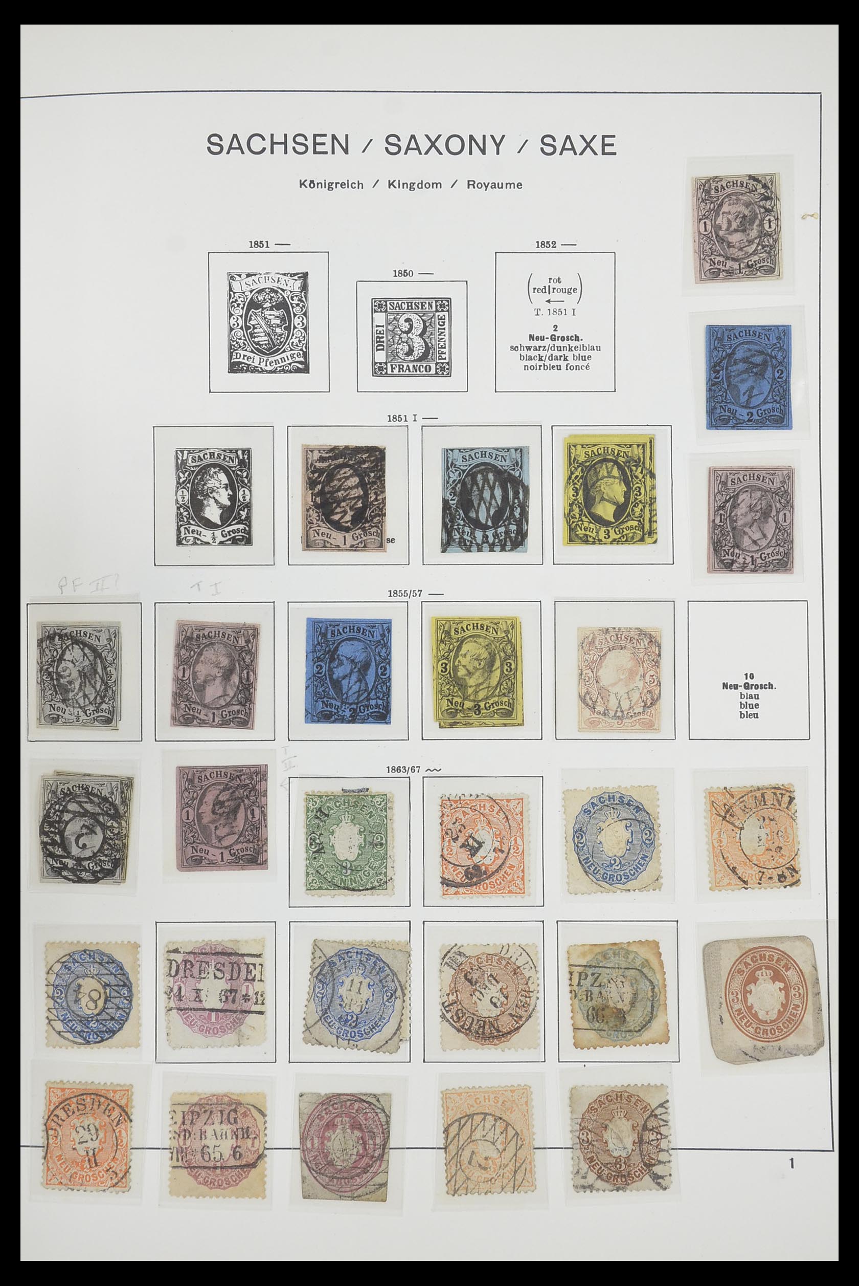33694 018 - Postzegelverzameling 33694 Duitsland 1851-1946.