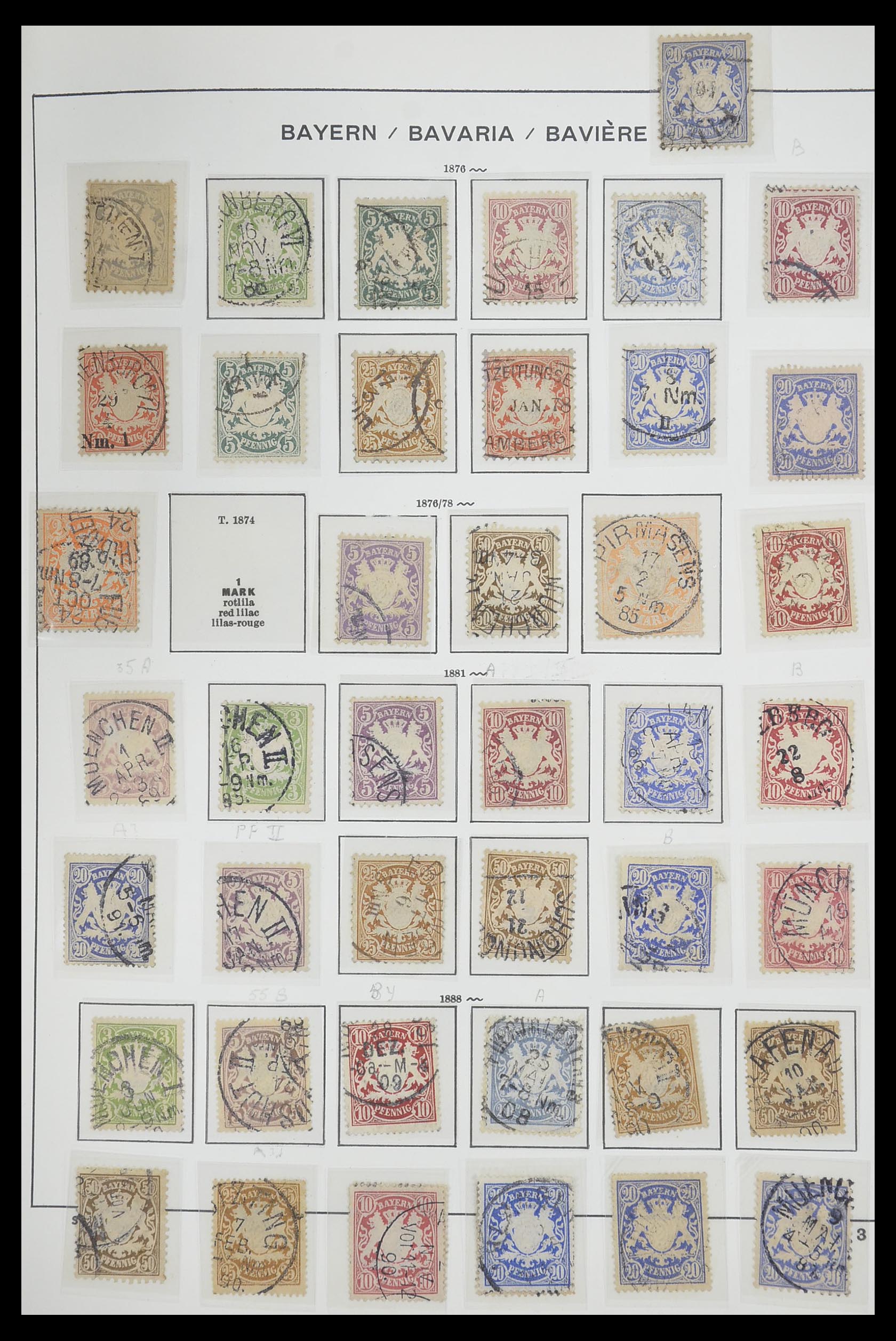 33694 025 - Stamp collection 33694 Germany 1851-1946.