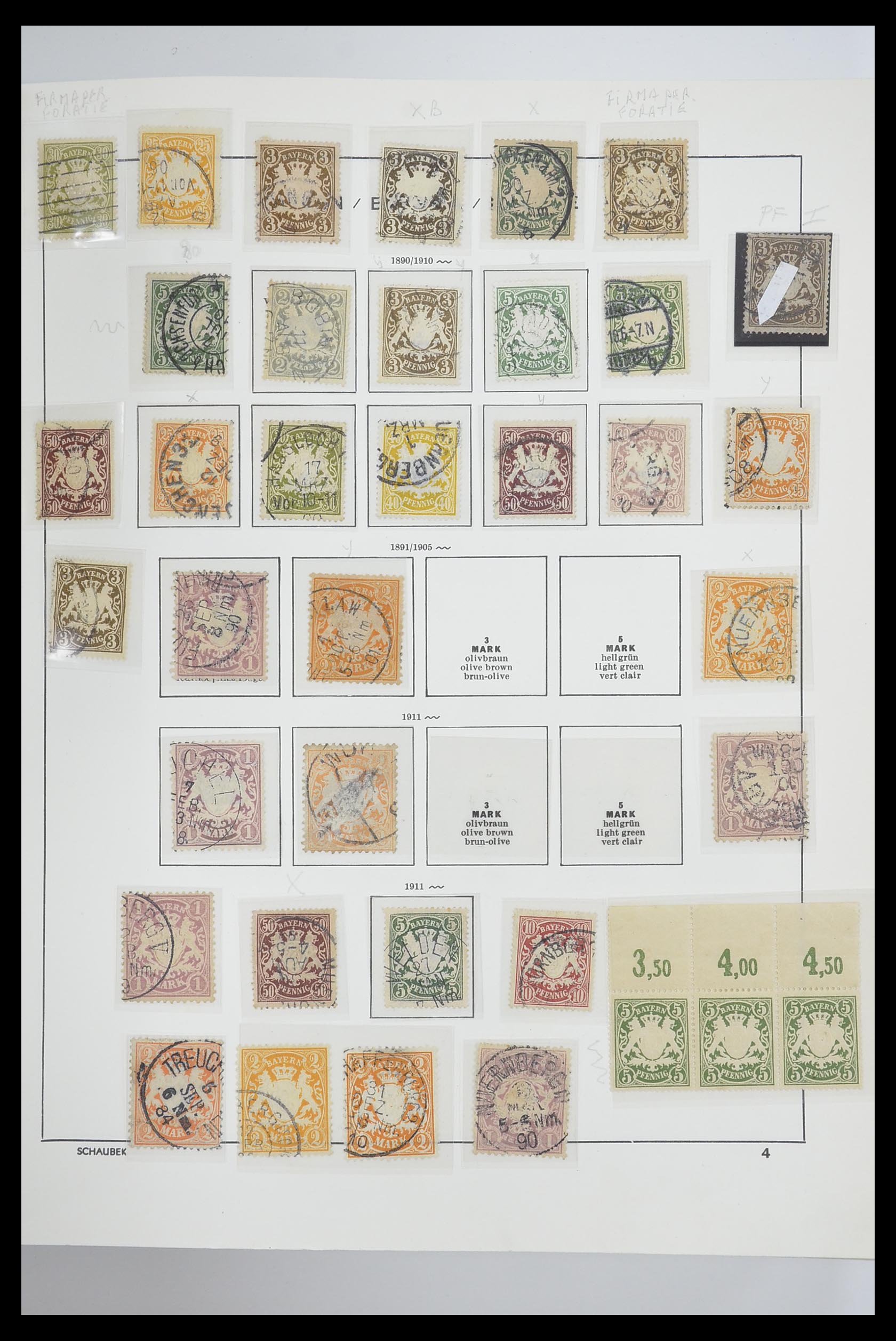 33694 026 - Stamp collection 33694 Germany 1851-1946.